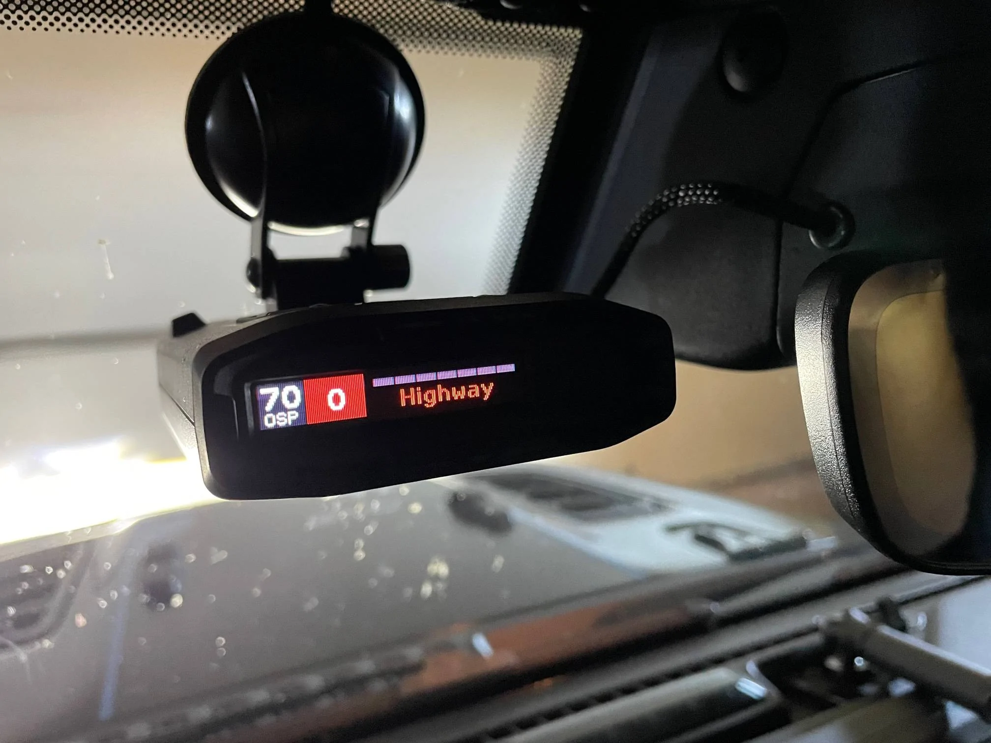 Jeep Wrangler JL Radar detector hard wire mount on 4XE IMG_4472