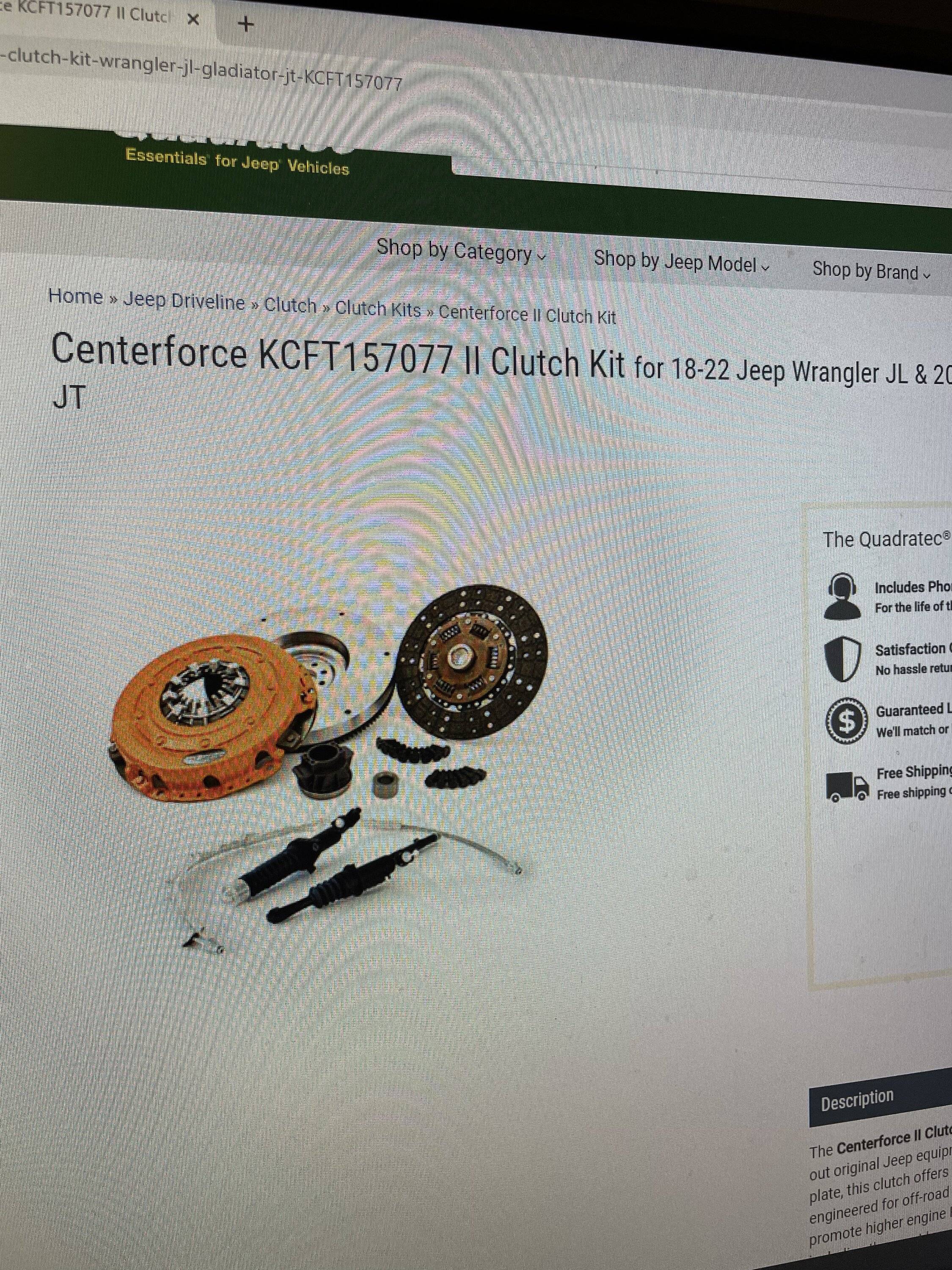 Jeep Wrangler JL Centerforce Clutch Updates. C54A89ED-C6C0-4ACA-9084-E6E60818EC99