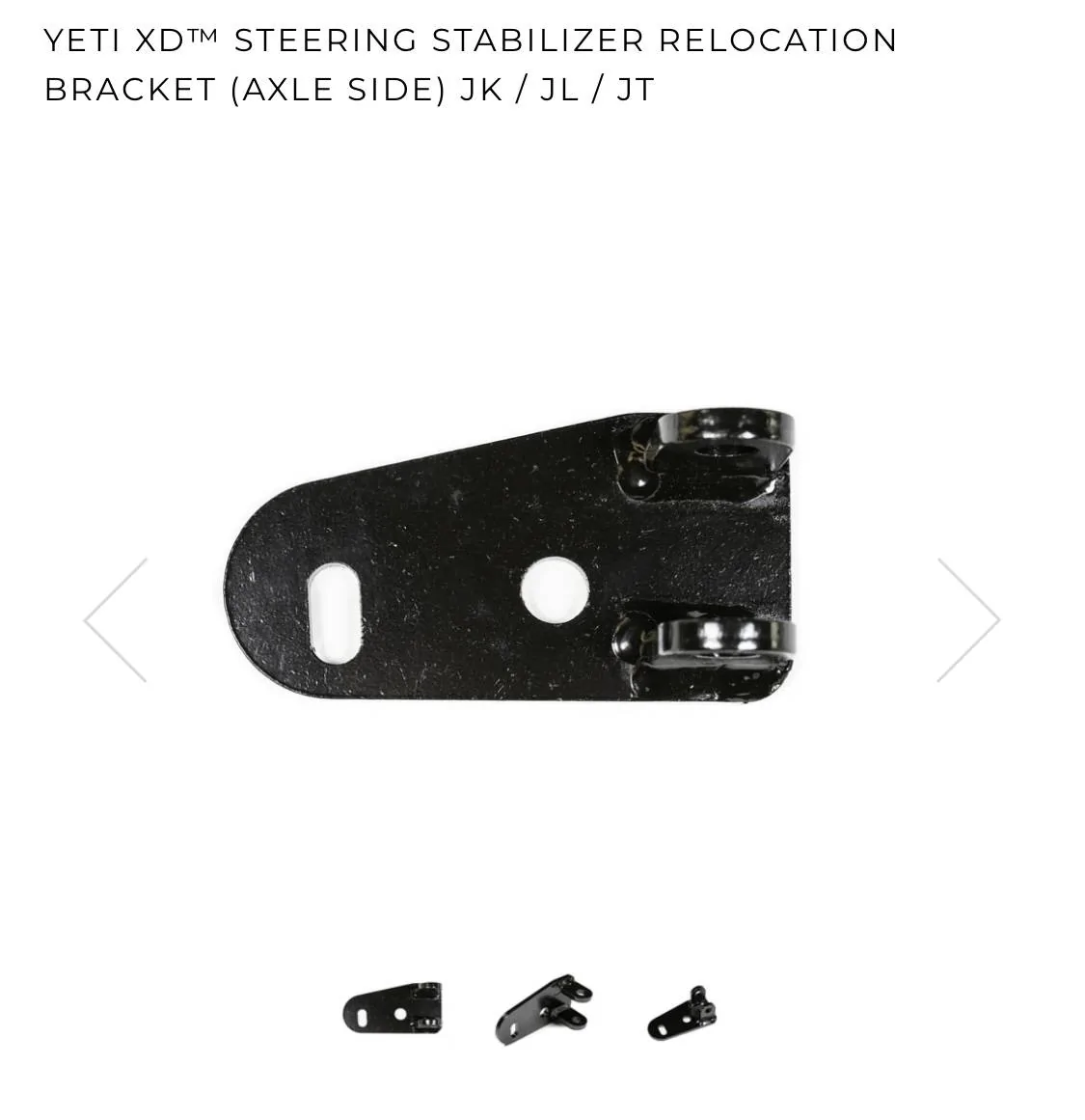 Jeep Wrangler JL $100-STEERSMARTS STABILIZER & RELOCATION BRACKET 0395396E-22C3-4FA9-A075-510CF4D8B4D6
