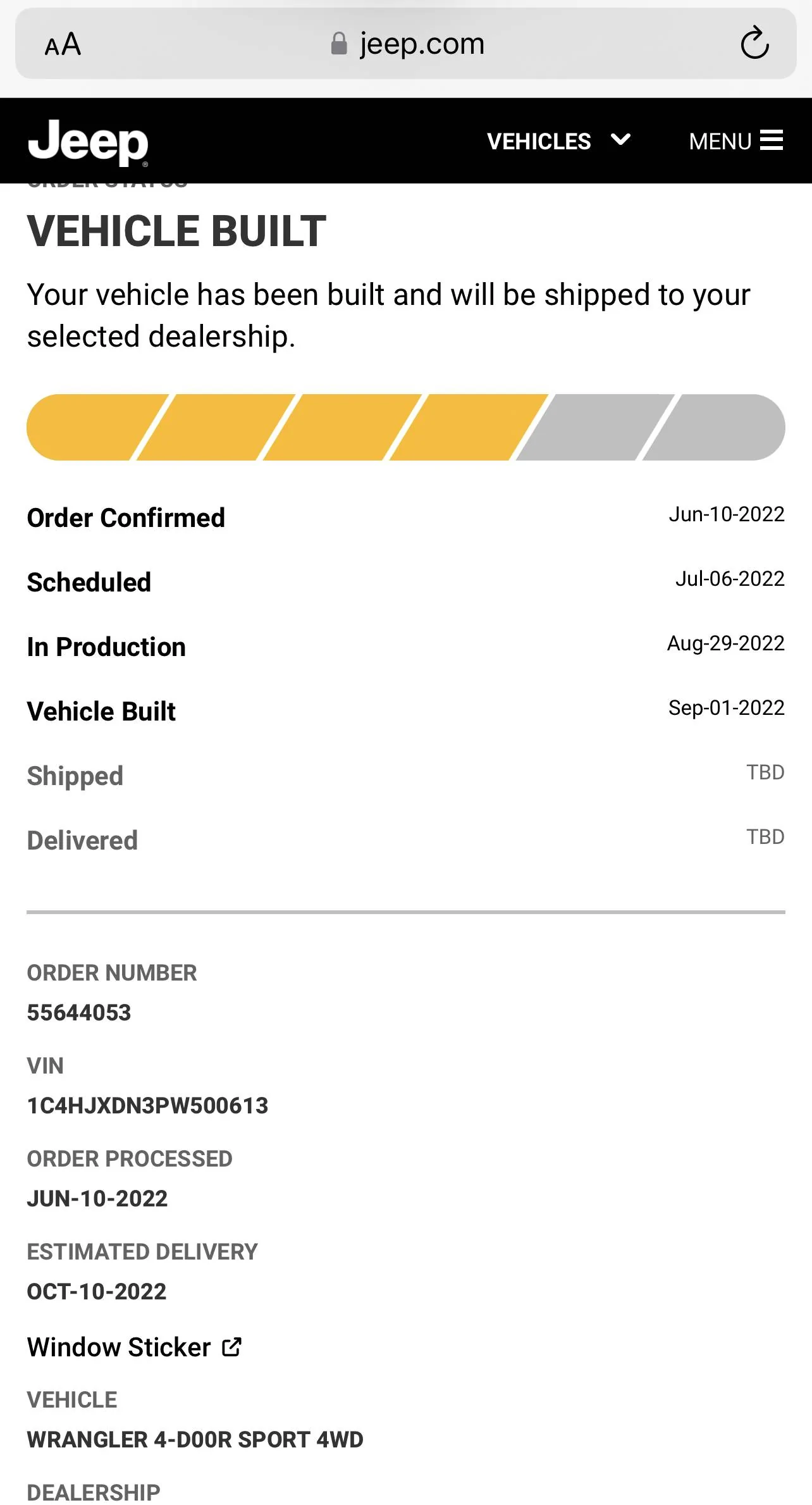 Jeep Wrangler JL 2023 Orders - Check in here A799AD8E-C9F2-4DC0-BE22-FF6B01C12D33