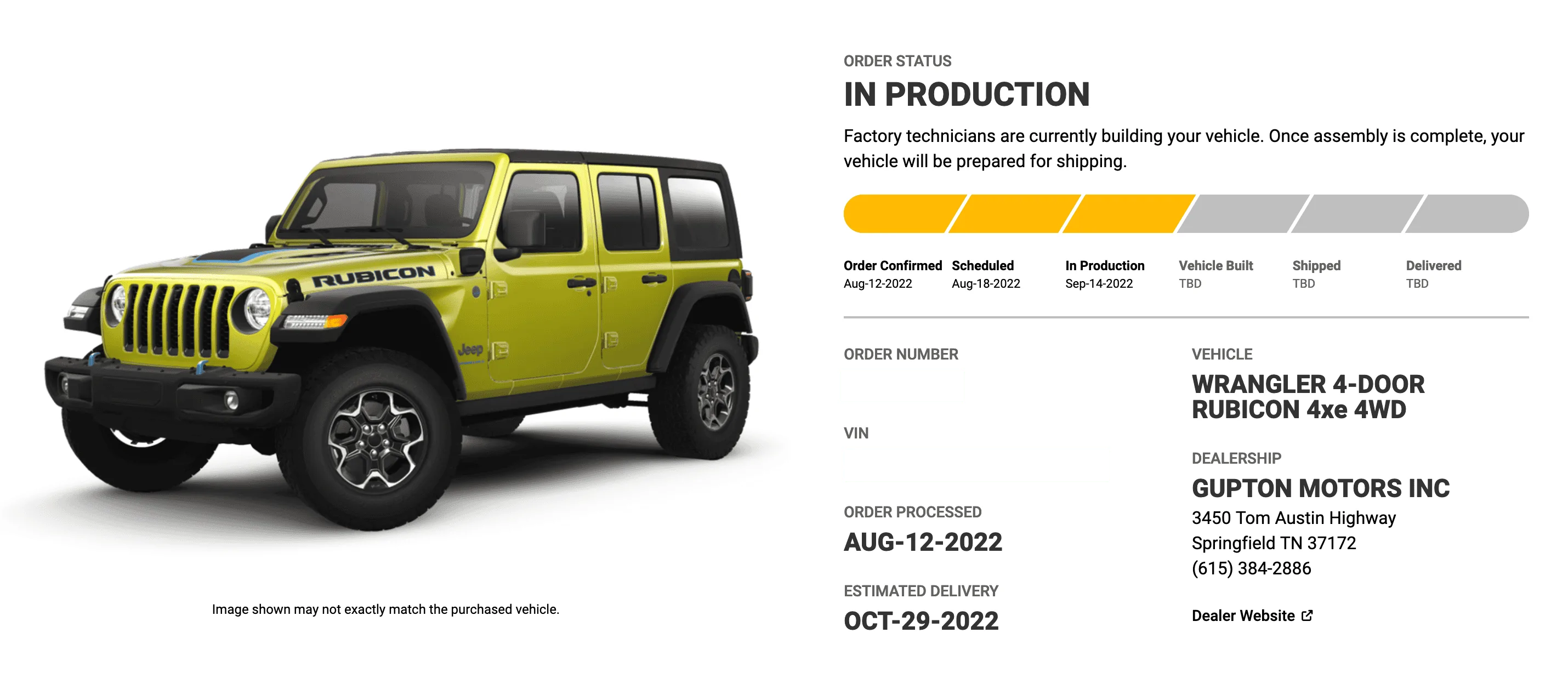 Jeep Wrangler JL 2023 Gupton Ordering, Tracking and Delivery Reports Screen Shot 2022-09-15 at 12.26.18 PM