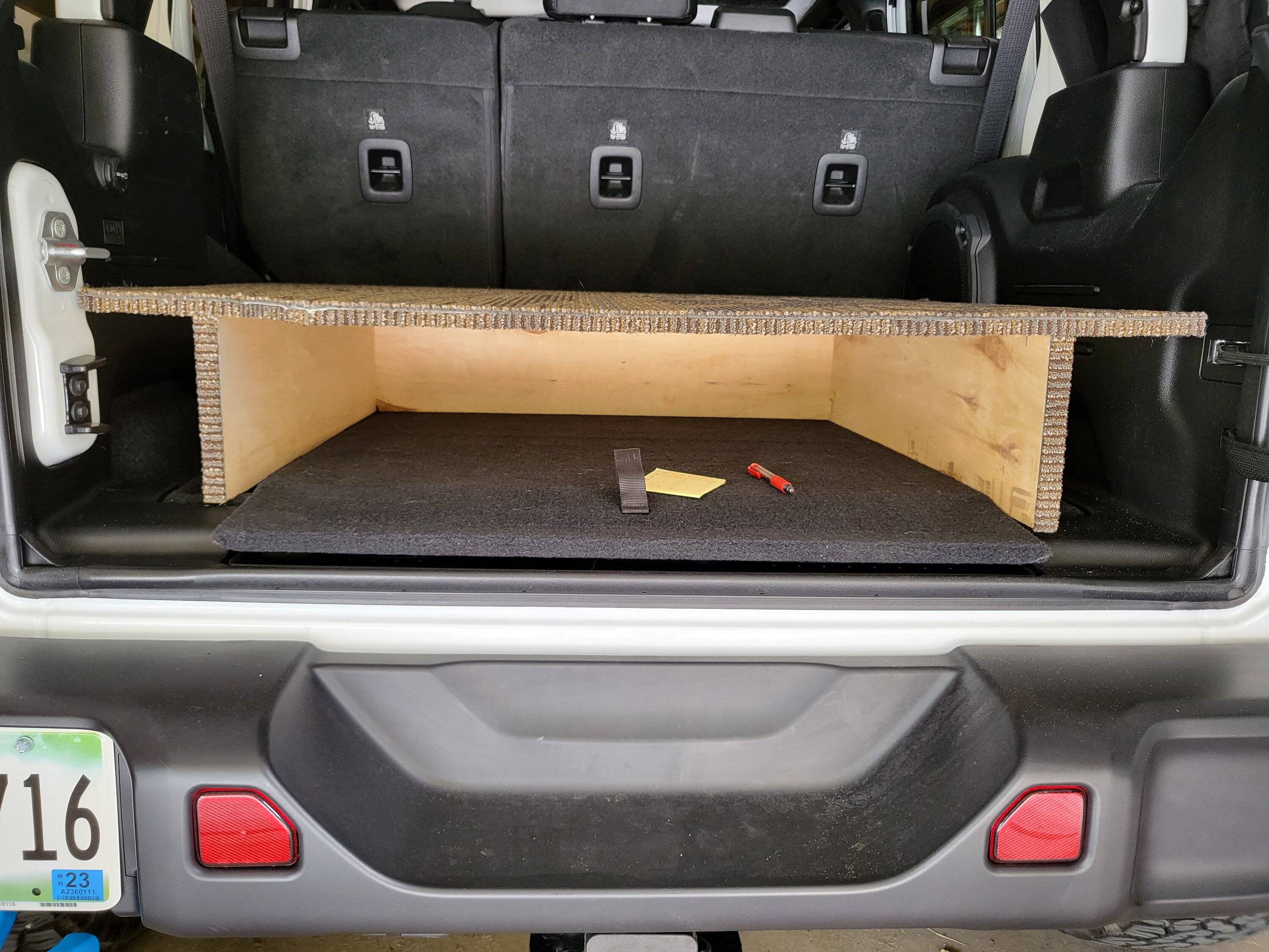 Jeep Wrangler JL Sleeping Platform 20220916_102419
