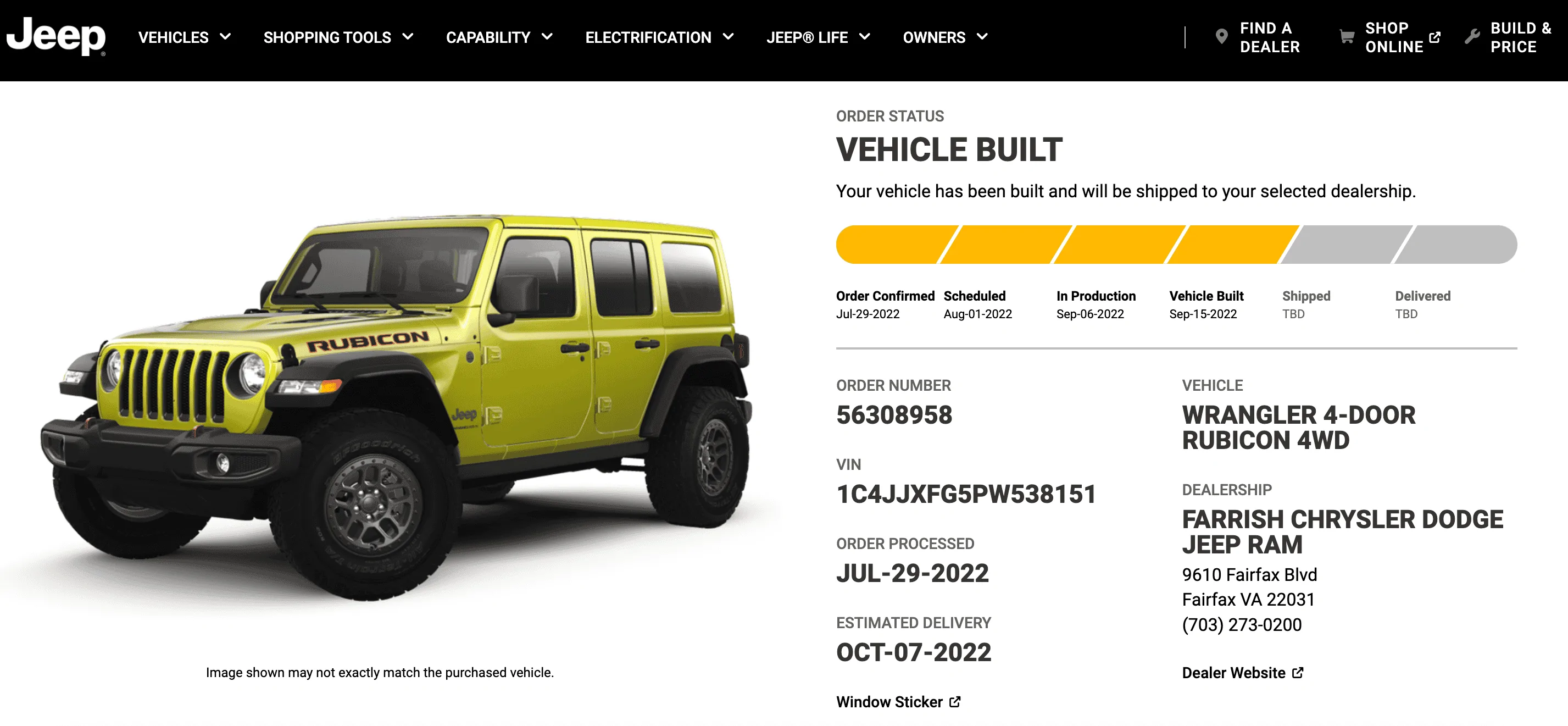 Jeep Wrangler JL 2023 Orders - Check in here Screen Shot 2022-09-18 at 11.35.46 AM