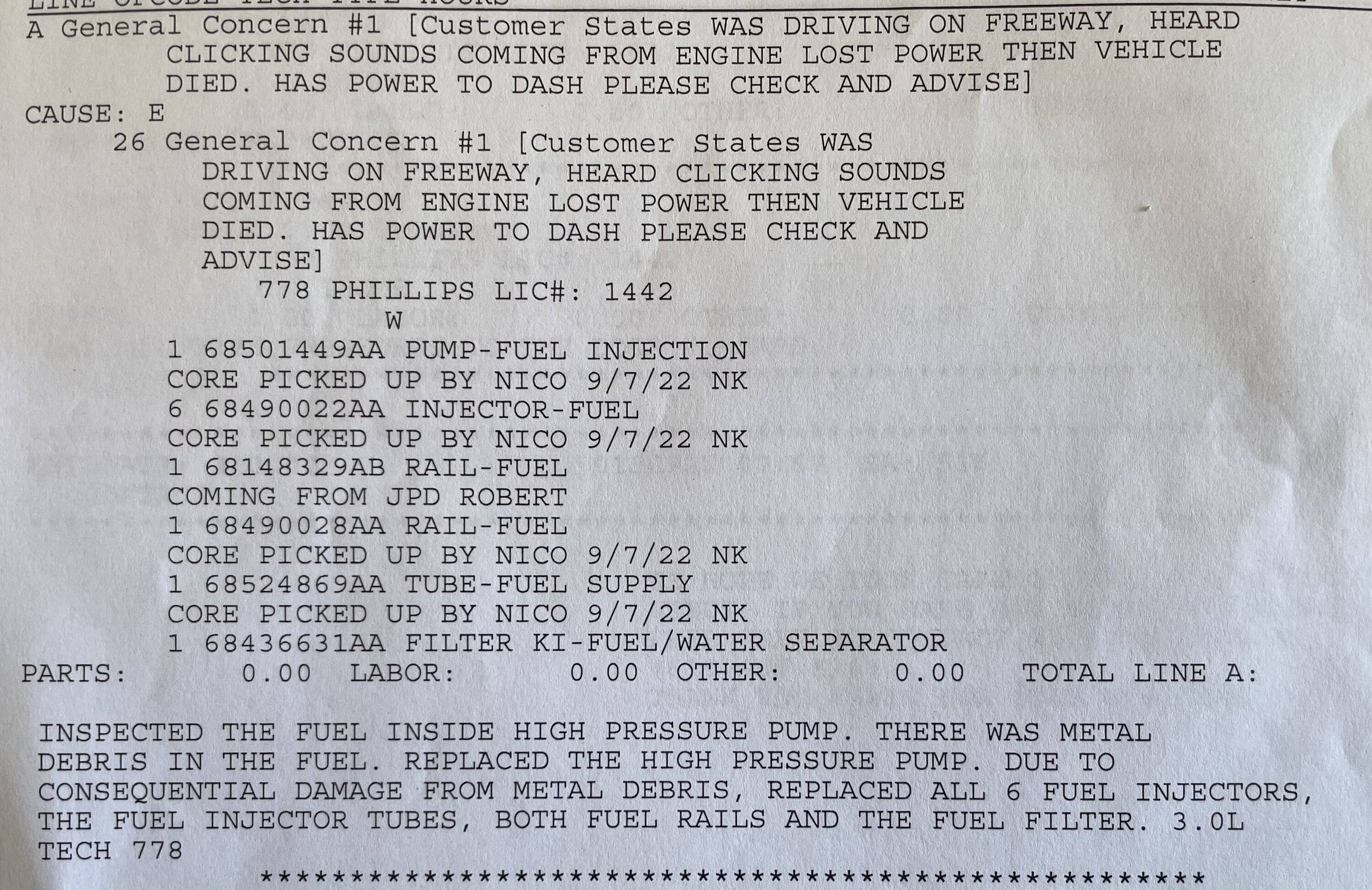 Jeep Wrangler JL Retitled: Fuel Pump Failed 4200 miles 87EF0C64-8A8C-4341-AA76-723C0FCA12C9