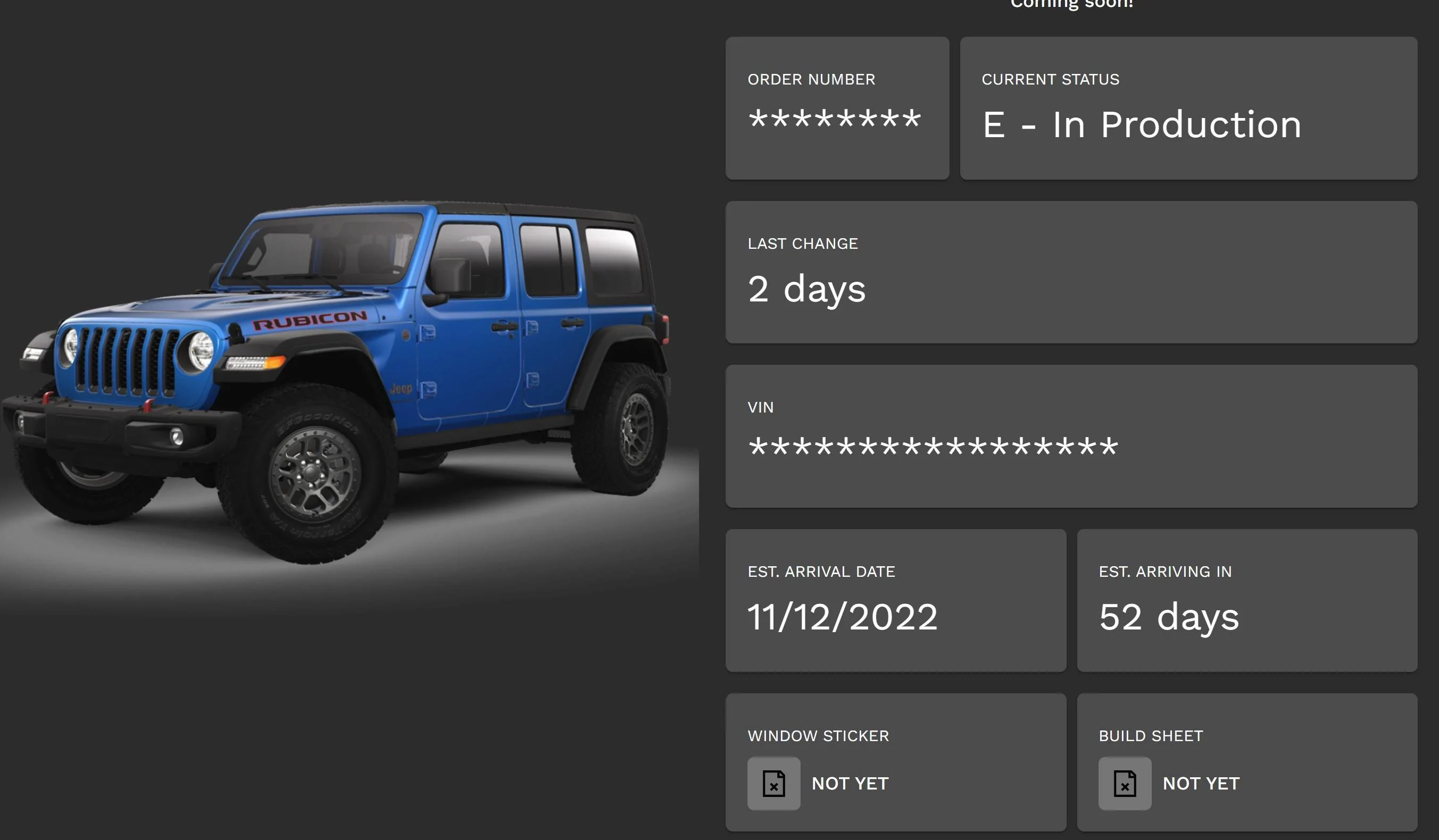 Jeep Wrangler JL 2023 Orders - Check in here Jeep Tracker_09.20.2022