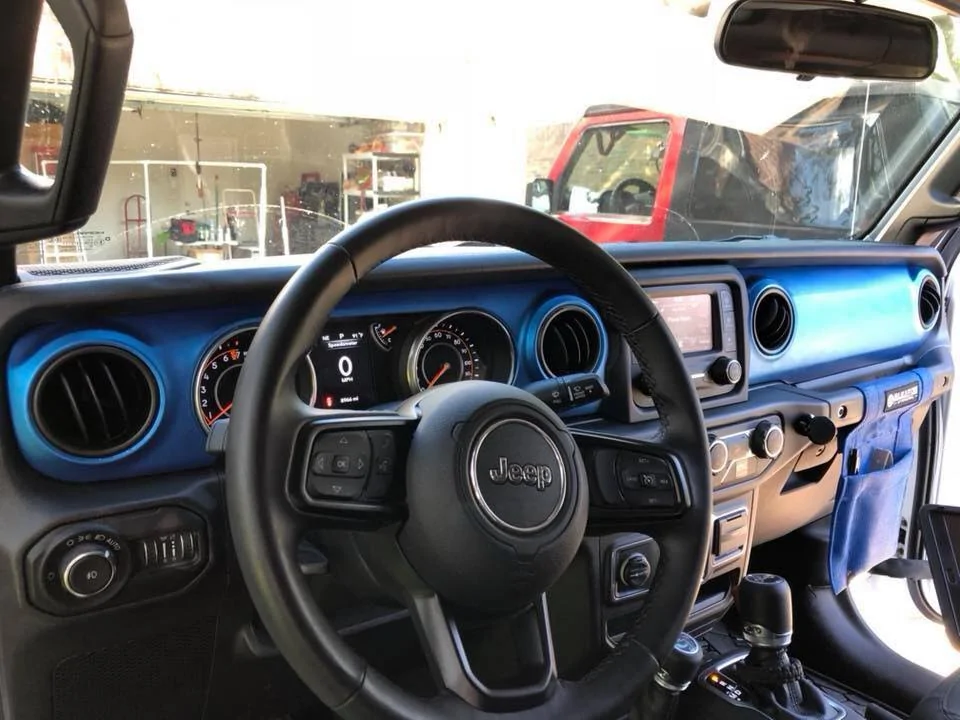 Jeep Wrangler JL Hydro dipping dash parts dash1