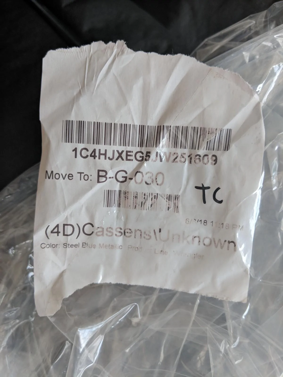 Jeep Wrangler JL Soft top window bag - showed up IMG_20180714_151531