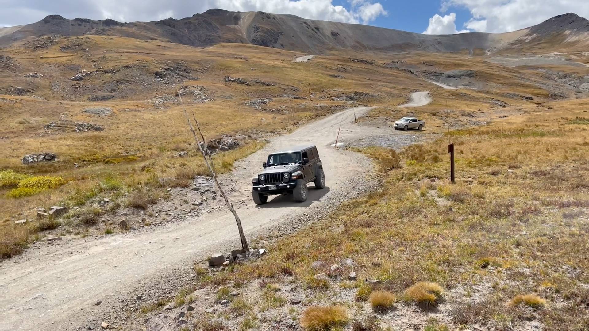 Jeep Wrangler JL Ouray, Silverton, Telluride Journal (comprehensive) Coming down Engineer Pass
