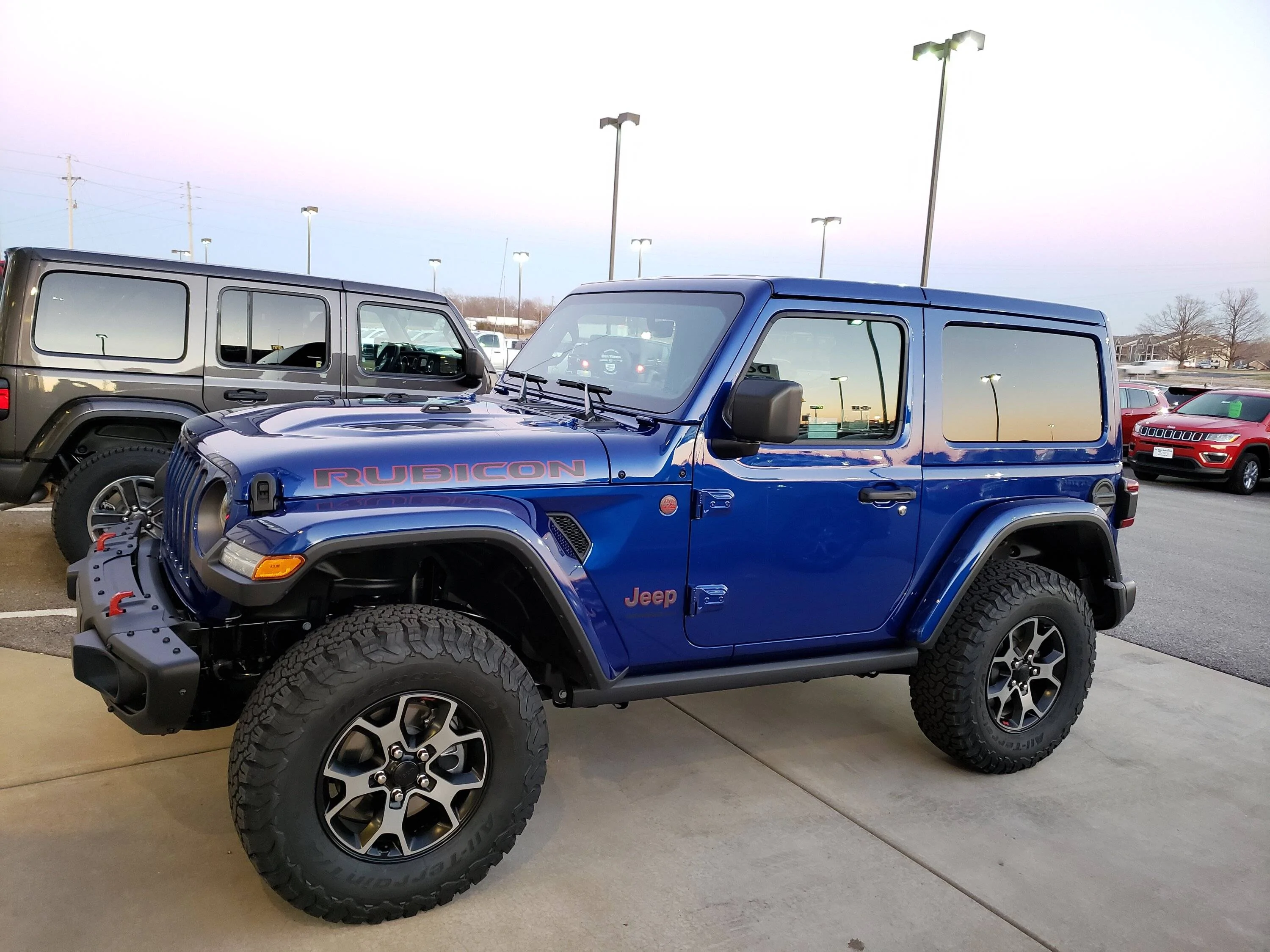 Jeep Wrangler JL 2 door Ocean Blue Rubicon build. 20181210_170532