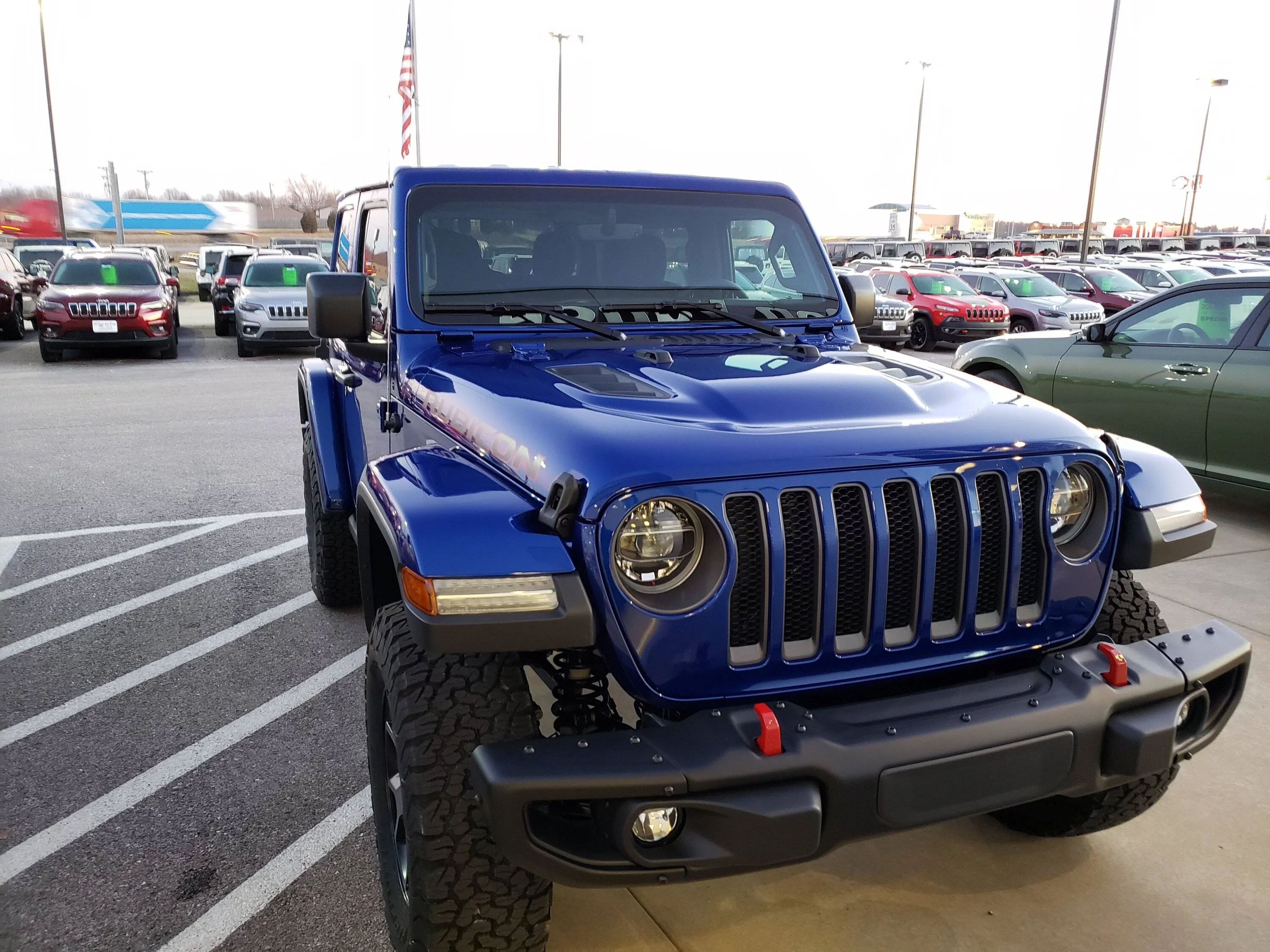 Jeep Wrangler JL 2 door Ocean Blue Rubicon build. 20181210_170543
