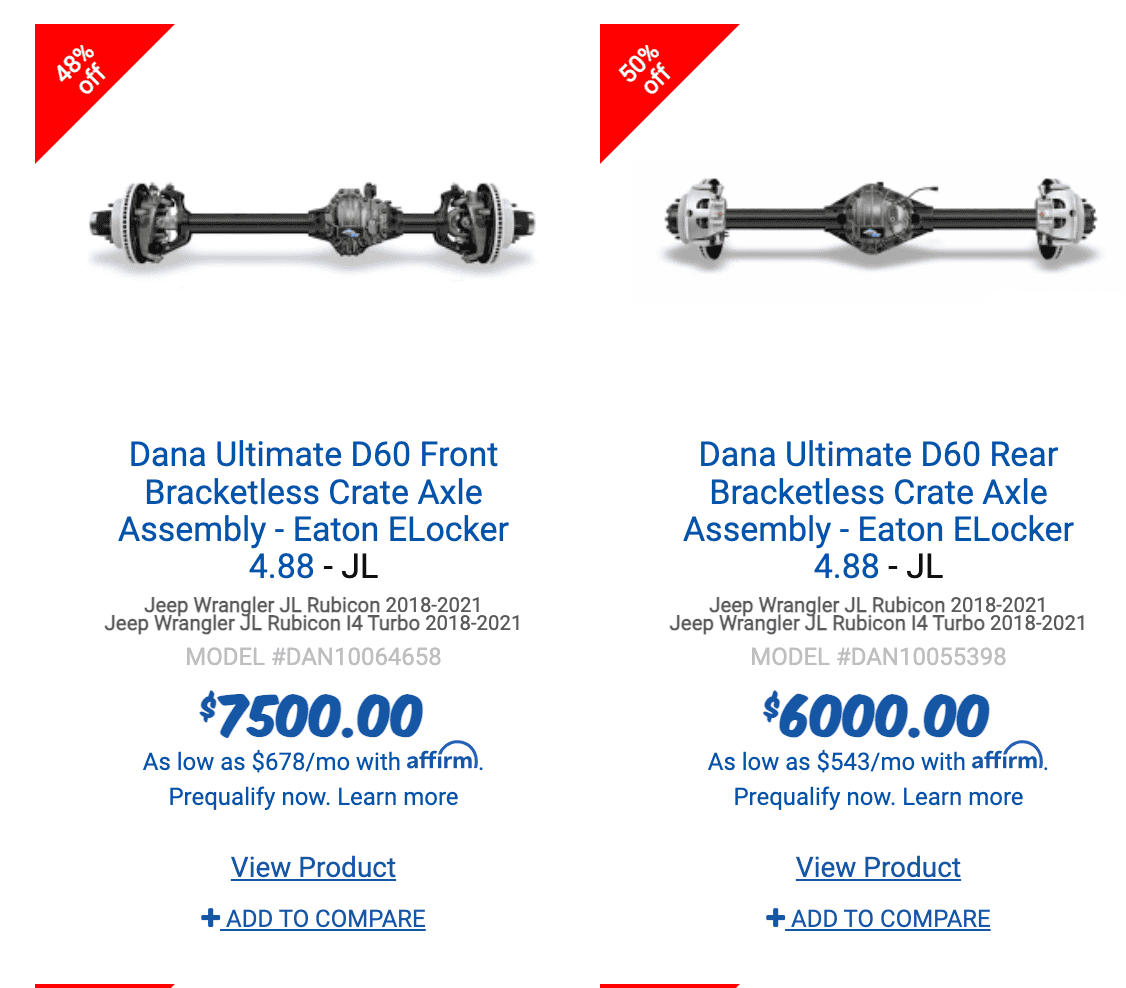 Jeep Wrangler JL Northridge D60's 50% off. (Bracketless) Screen Shot 2022-10-02 at 8.59.00 AM