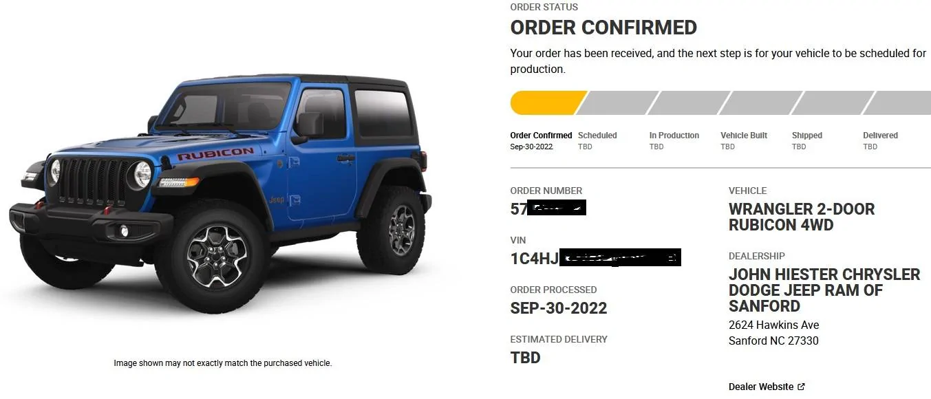 Jeep Wrangler JL 2023 Orders - Check in here 2023 Wrangler build status