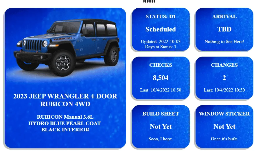 Jeep Wrangler JL 2023 Orders - Check in here D1