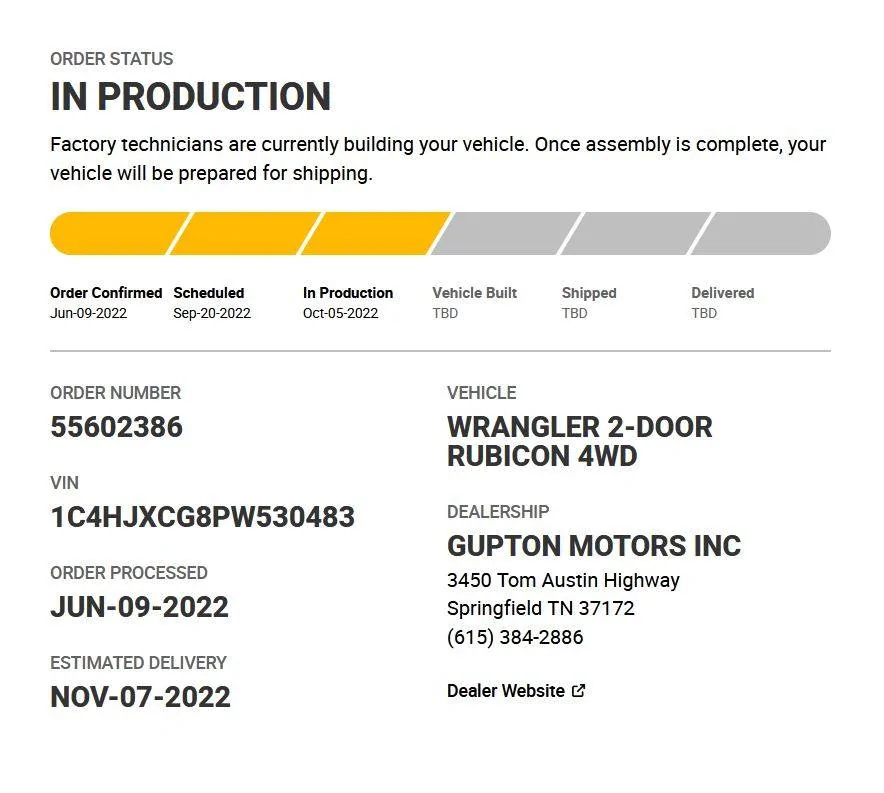 Jeep Wrangler JL 2023 Orders - Check in here 10-6-22