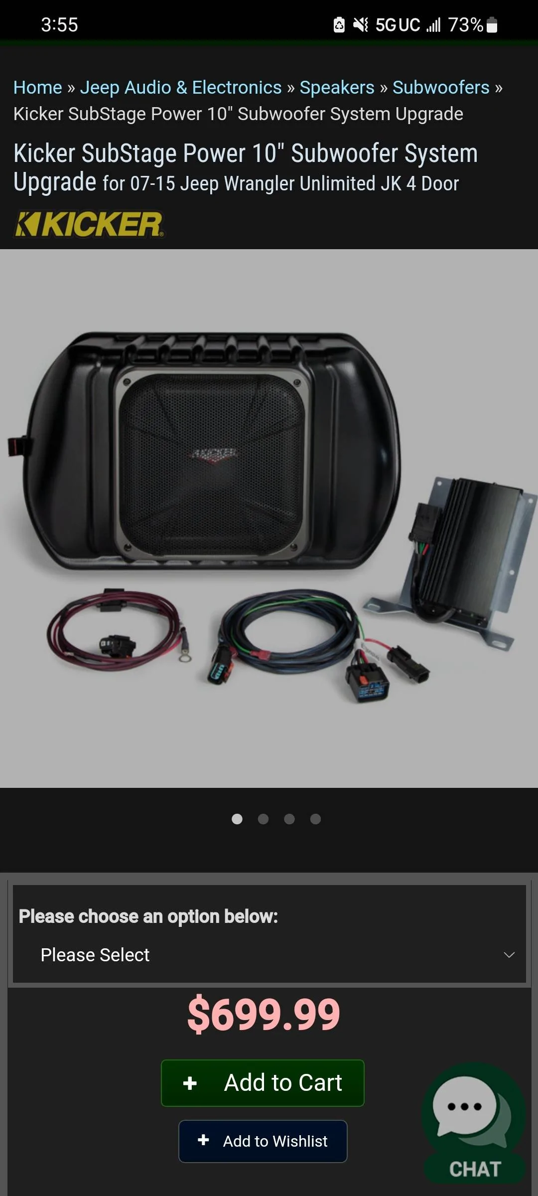 Jeep Wrangler JL Substage Powered Sub compatibility Screenshot_20221009-155502_Samsung Internet