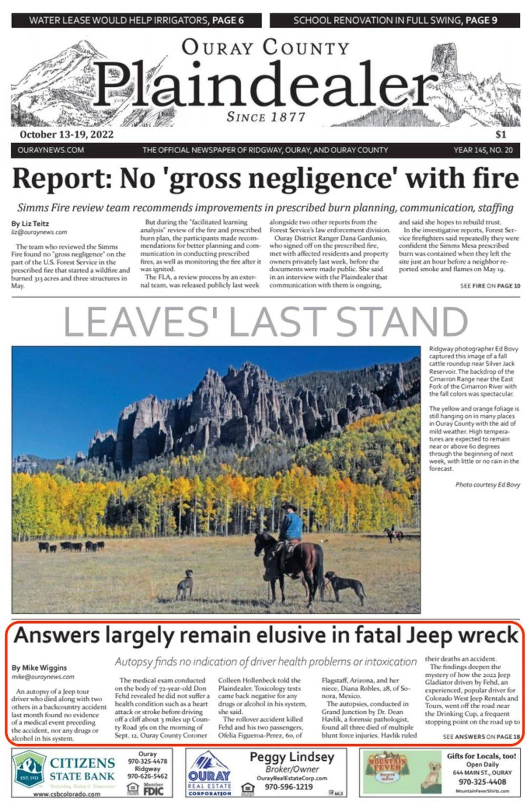 Jeep Wrangler JL Multiple Fatality Rollover in Gladiator - Near Ouray 311686737_476119827868395_8442250764952194431_n