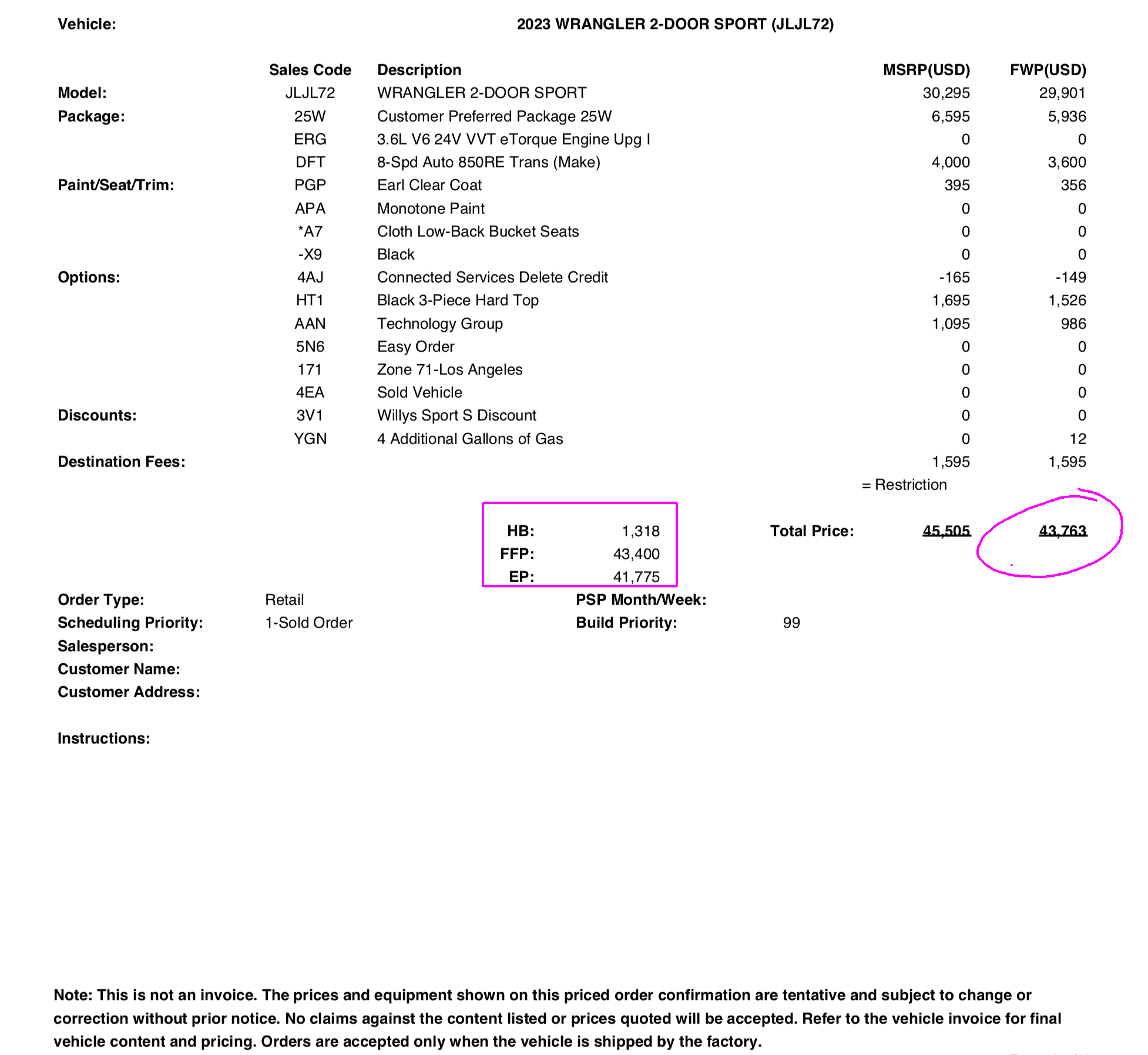Jeep Wrangler JL Need help reading Invoice Screen Shot 2022-10-14 at 11.42.20 AM
