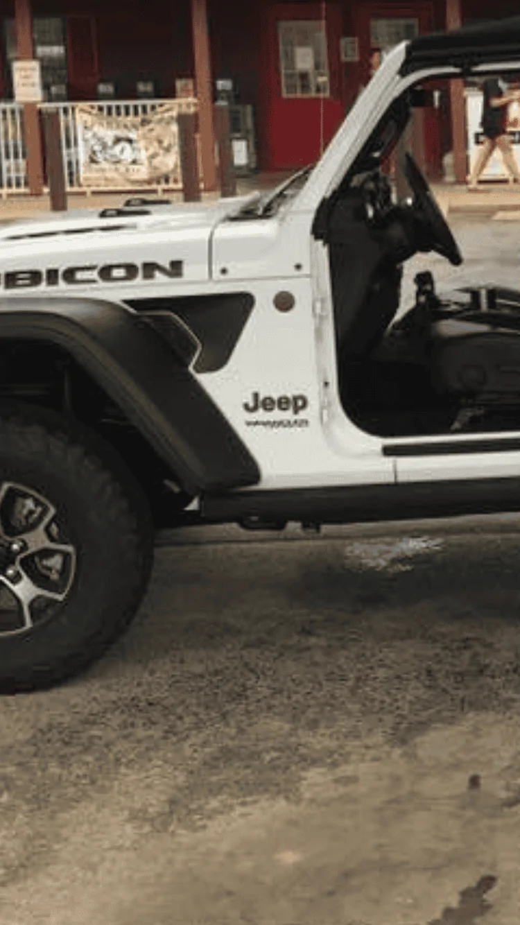 Jeep Wrangler JL Fender Vent Blackout Decals JLURubicon