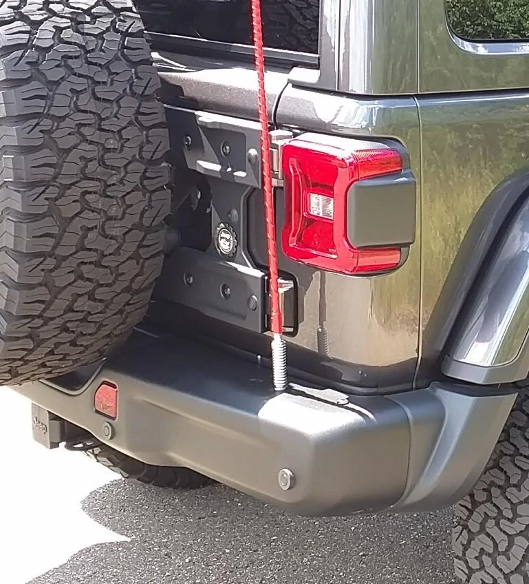 Jeep Wrangler JL Antenna mount using Mopar Reinforcement bracket IMG_20180715_122754~2