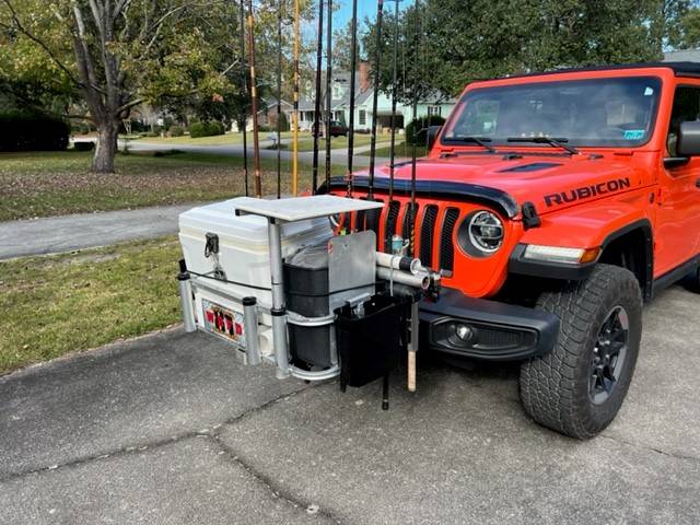 Jeep Wrangler JL "Goldilocks" solution for carrying surf rods outside JLU? 3