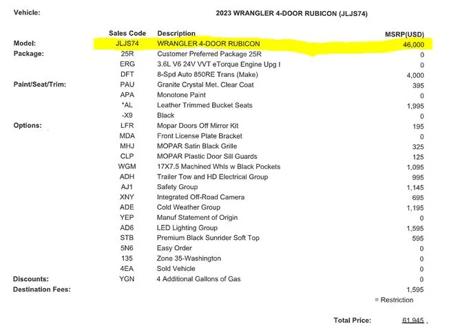 Jeep Wrangler JL 2023 Orders - Check in here 1