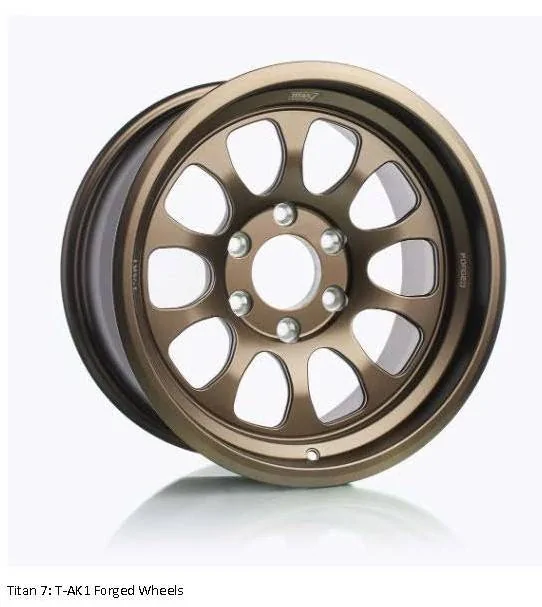Jeep Wrangler JL bronze wheel options Titan Tacoma Bronze Wheels