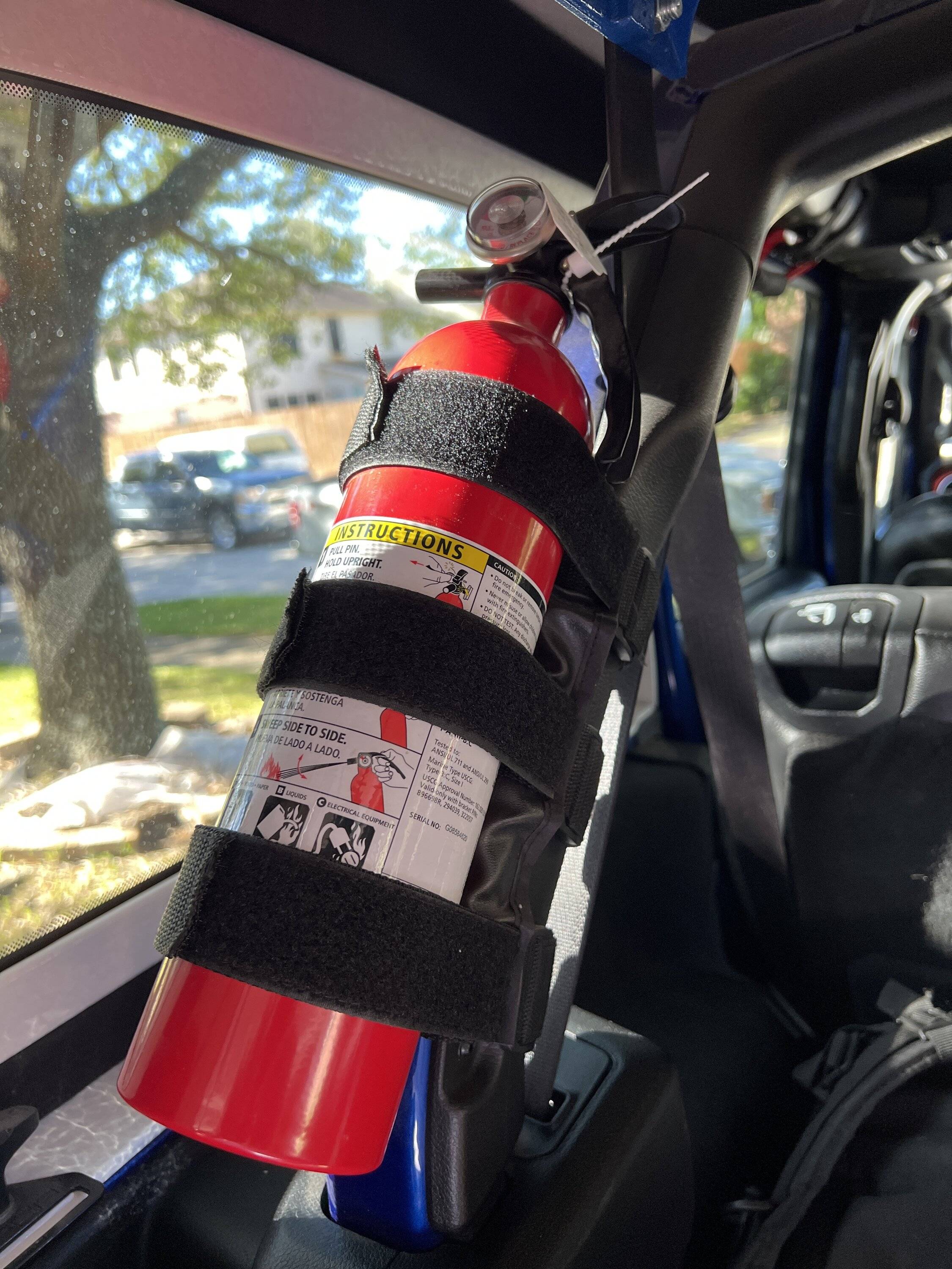 Jeep Wrangler JL Fire Extinguisher and Holder image