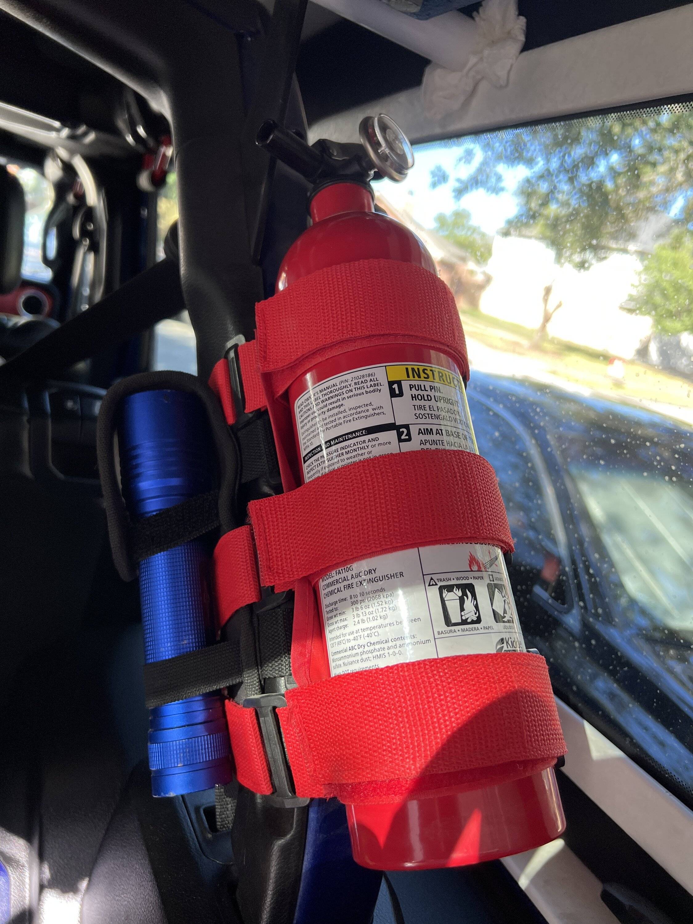 Jeep Wrangler JL Fire Extinguisher and Holder image