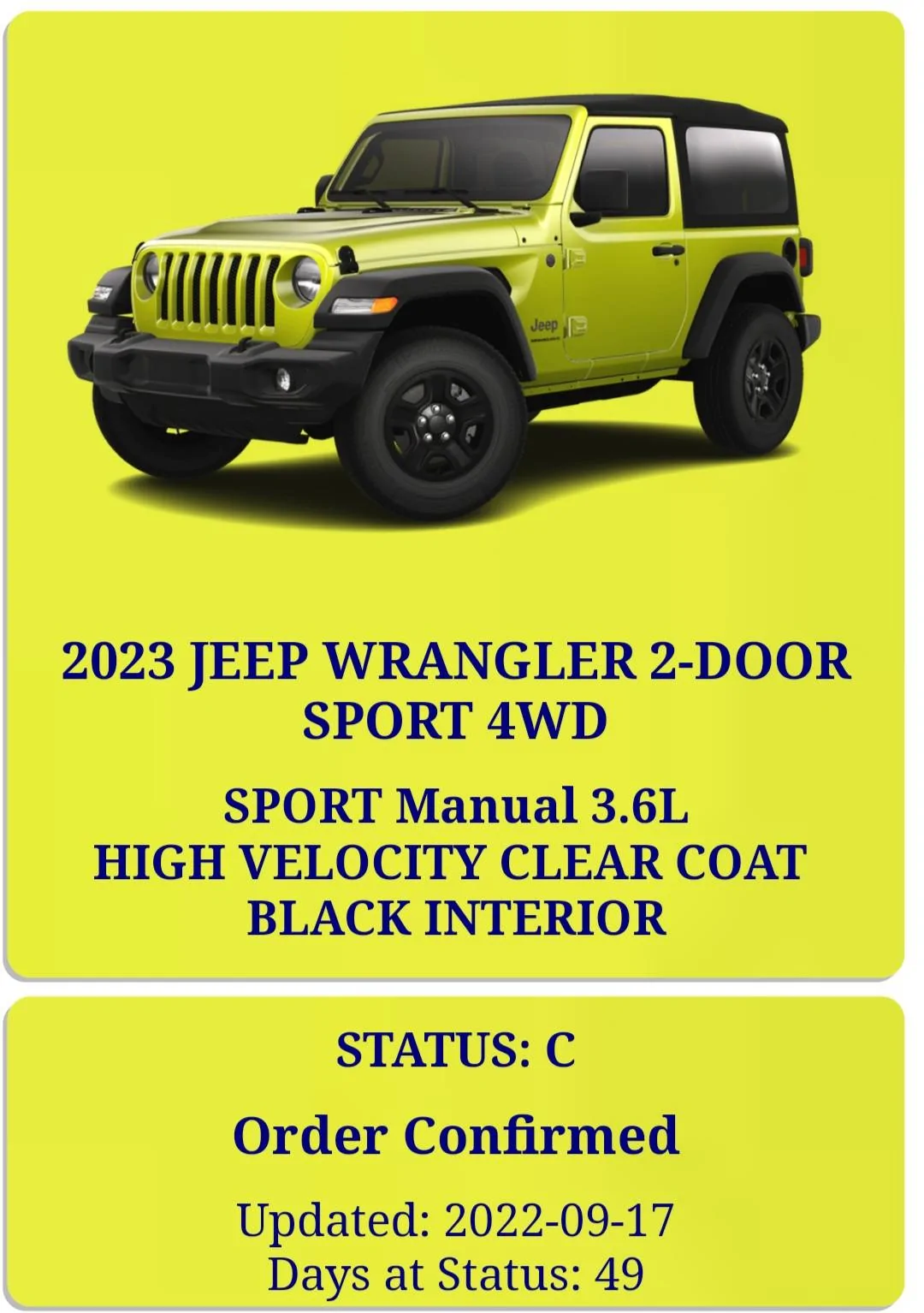 Jeep Wrangler JL 2023 Orders - Check in here 20221105_055752