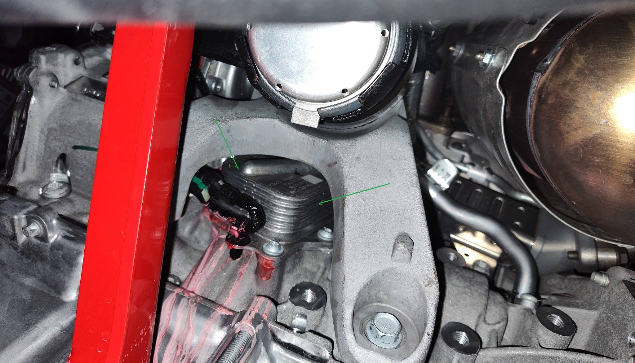 Jeep Wrangler JL Engine oil cooler leak leak