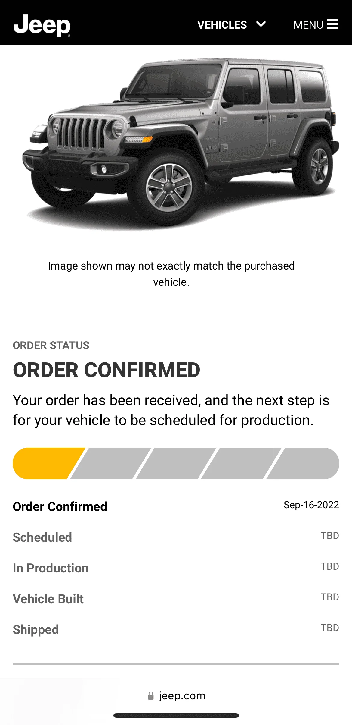 Jeep Wrangler JL 2023 Gupton Ordering, Tracking and Delivery Reports 1668254251004
