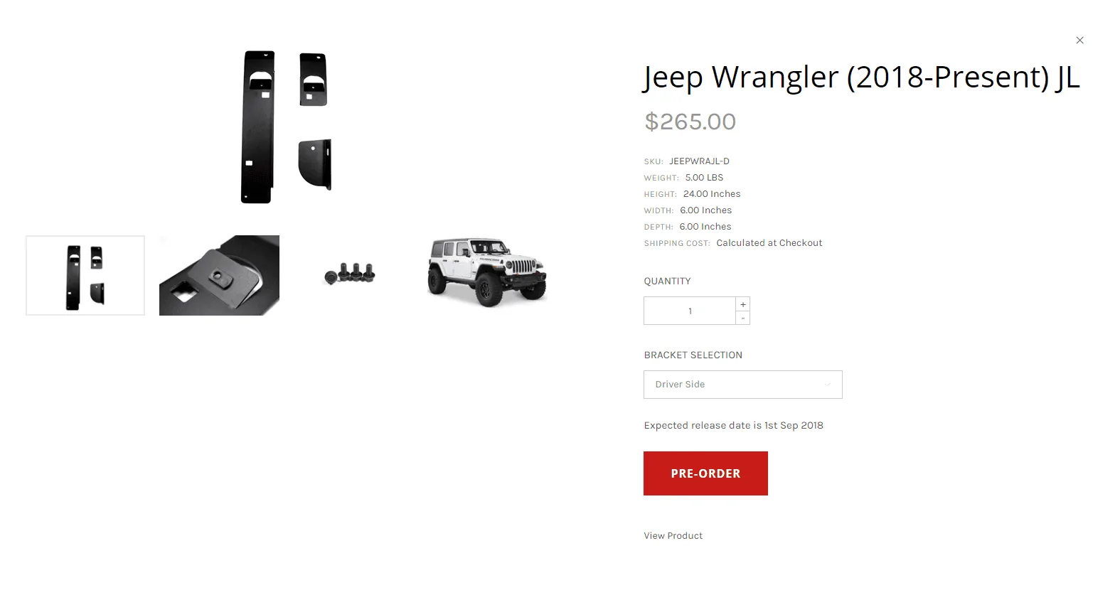 Jeep Wrangler JL Extended Seat Options Seat Brackets