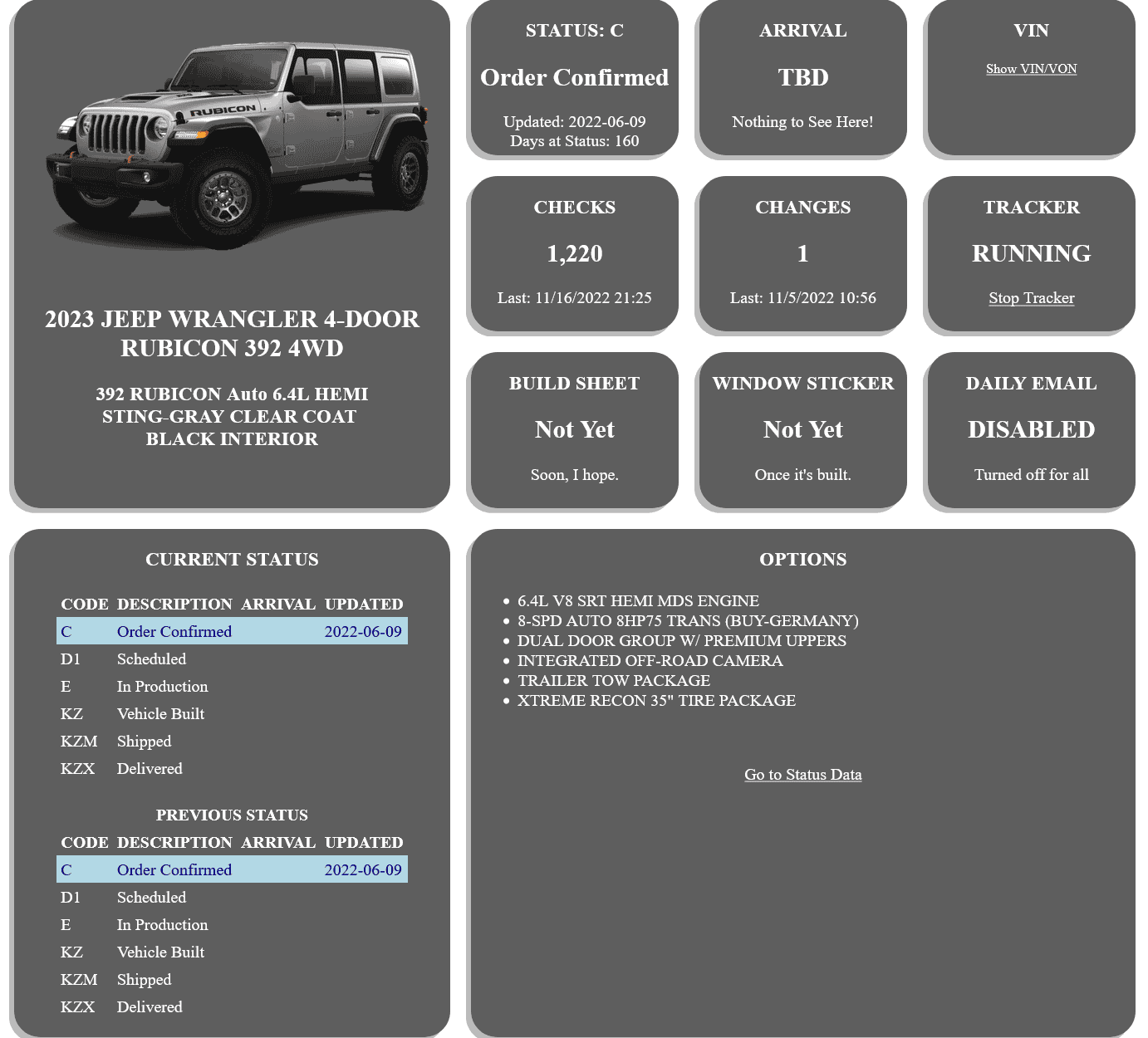 Jeep Wrangler JL 2023 Gupton Ordering, Tracking and Delivery Reports 1668652072648