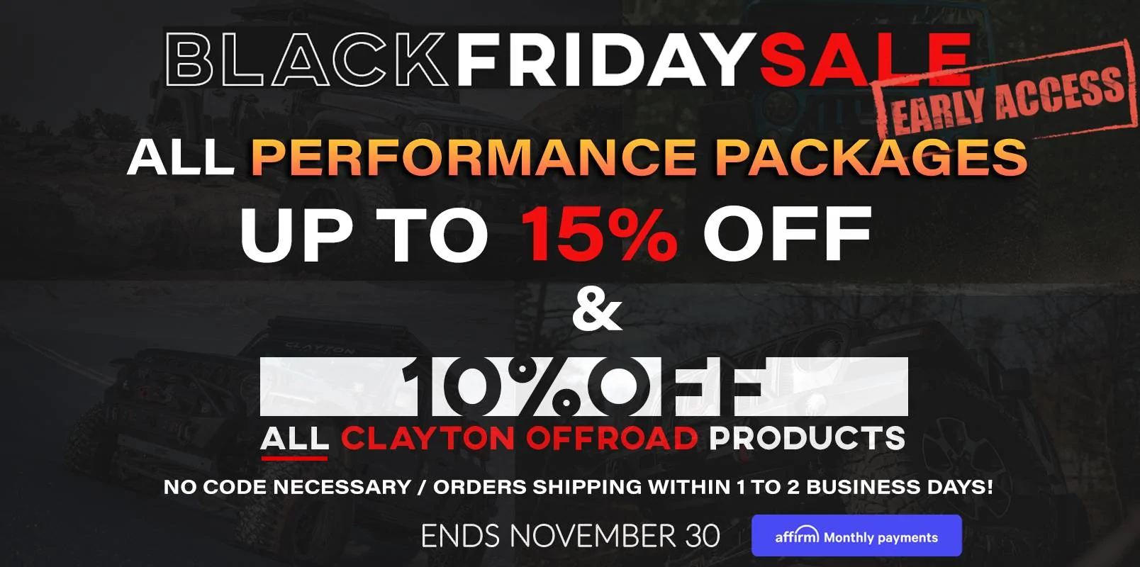 Jeep Wrangler JL Clayton Off Road Black Friday Now Live! BLACK FRIDAY 2022