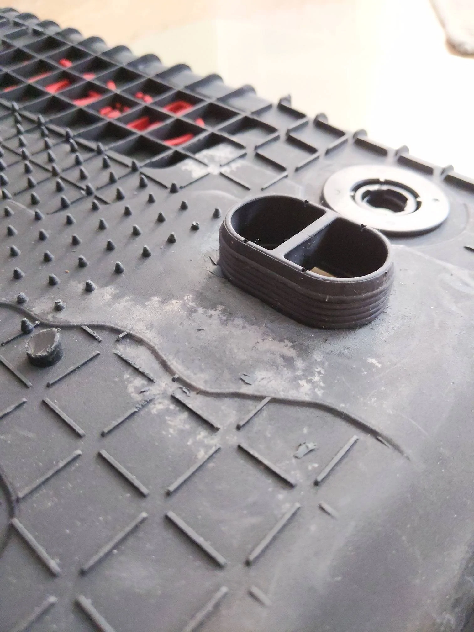 Jeep Wrangler JL Floor mat removable drain retrofit floor mat conversion 3