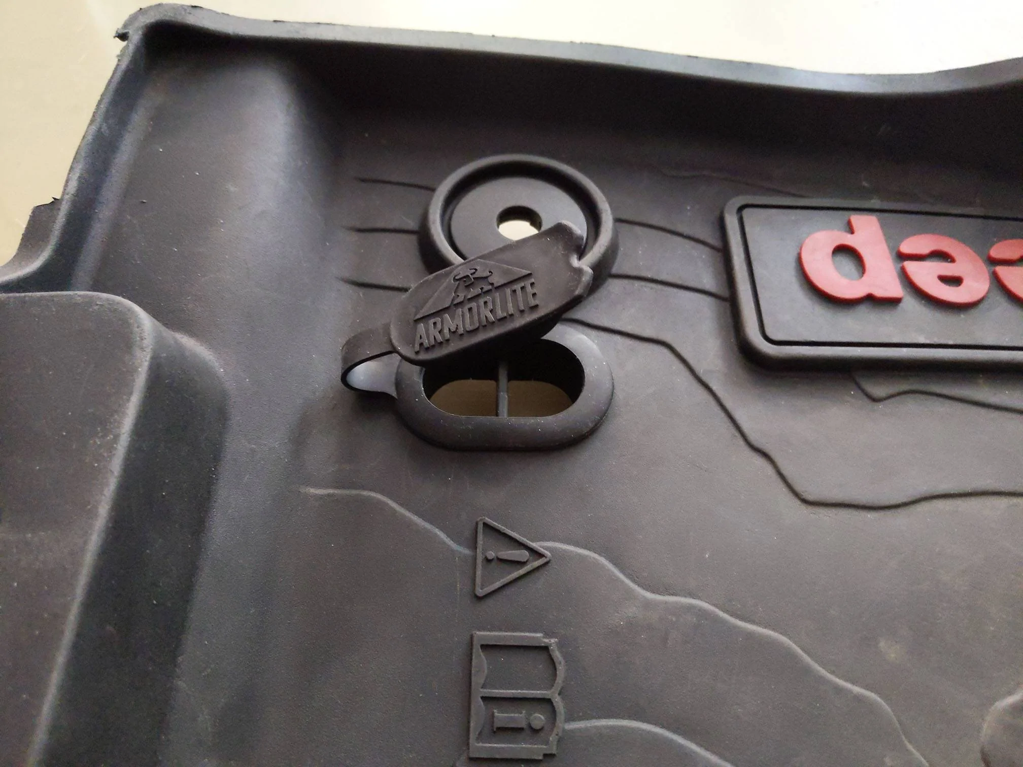 Jeep Wrangler JL Floor mat removable drain retrofit floor mat conversion 4