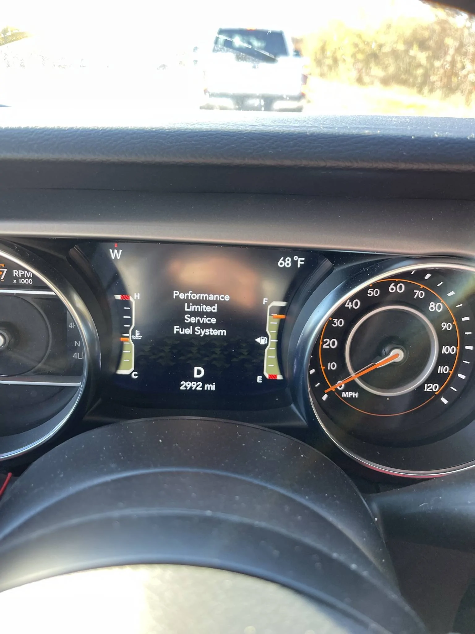 Jeep Wrangler JL "Performance Limited" Error code A4642D99-2527-481C-AD5F-5FA4AD463289
