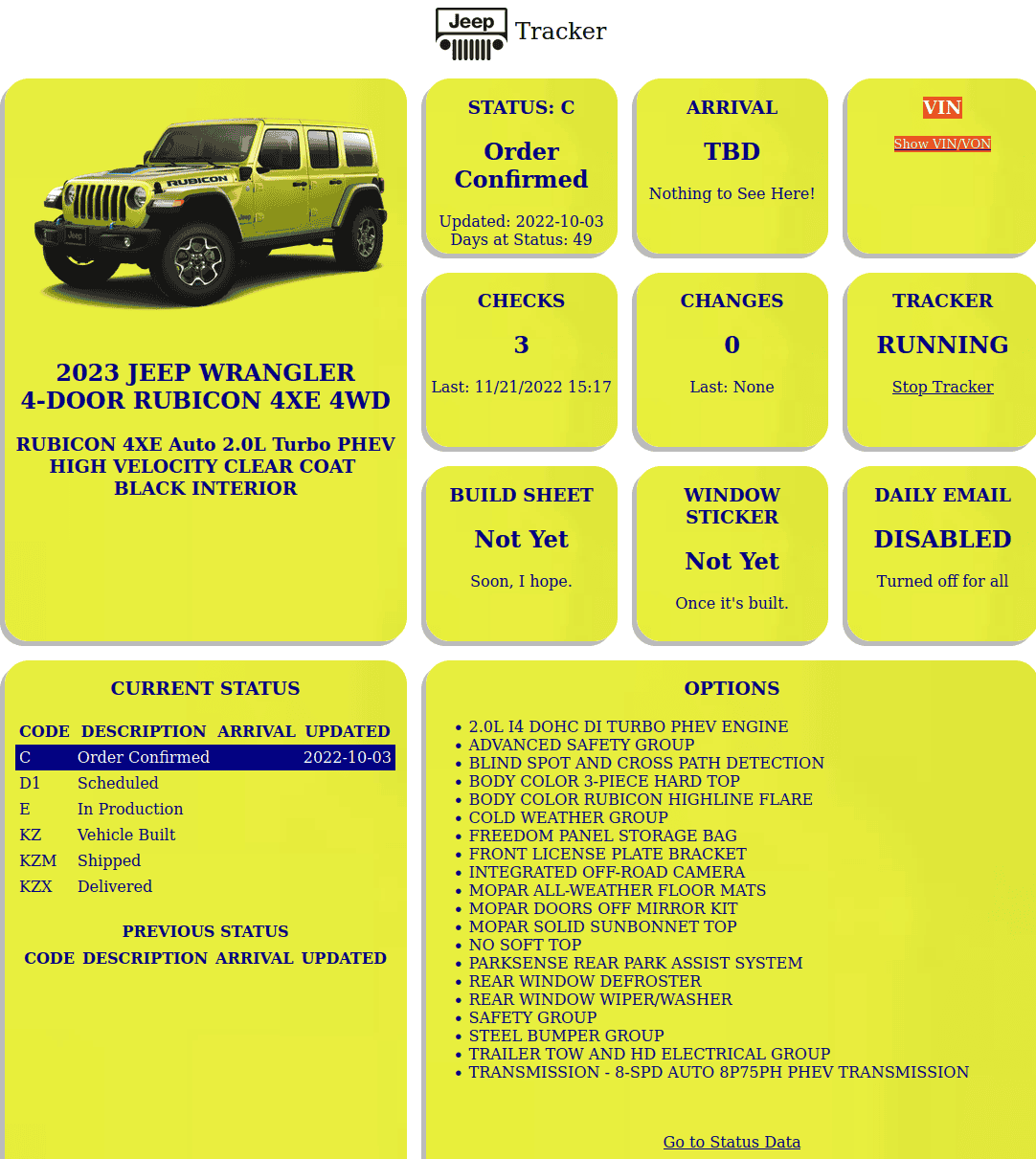 Jeep Wrangler JL How long is the build wait? jee