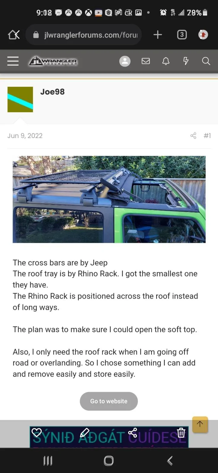 Jeep Wrangler JL How do i order from rhino rack Screenshot_20221118-211842_Gallery