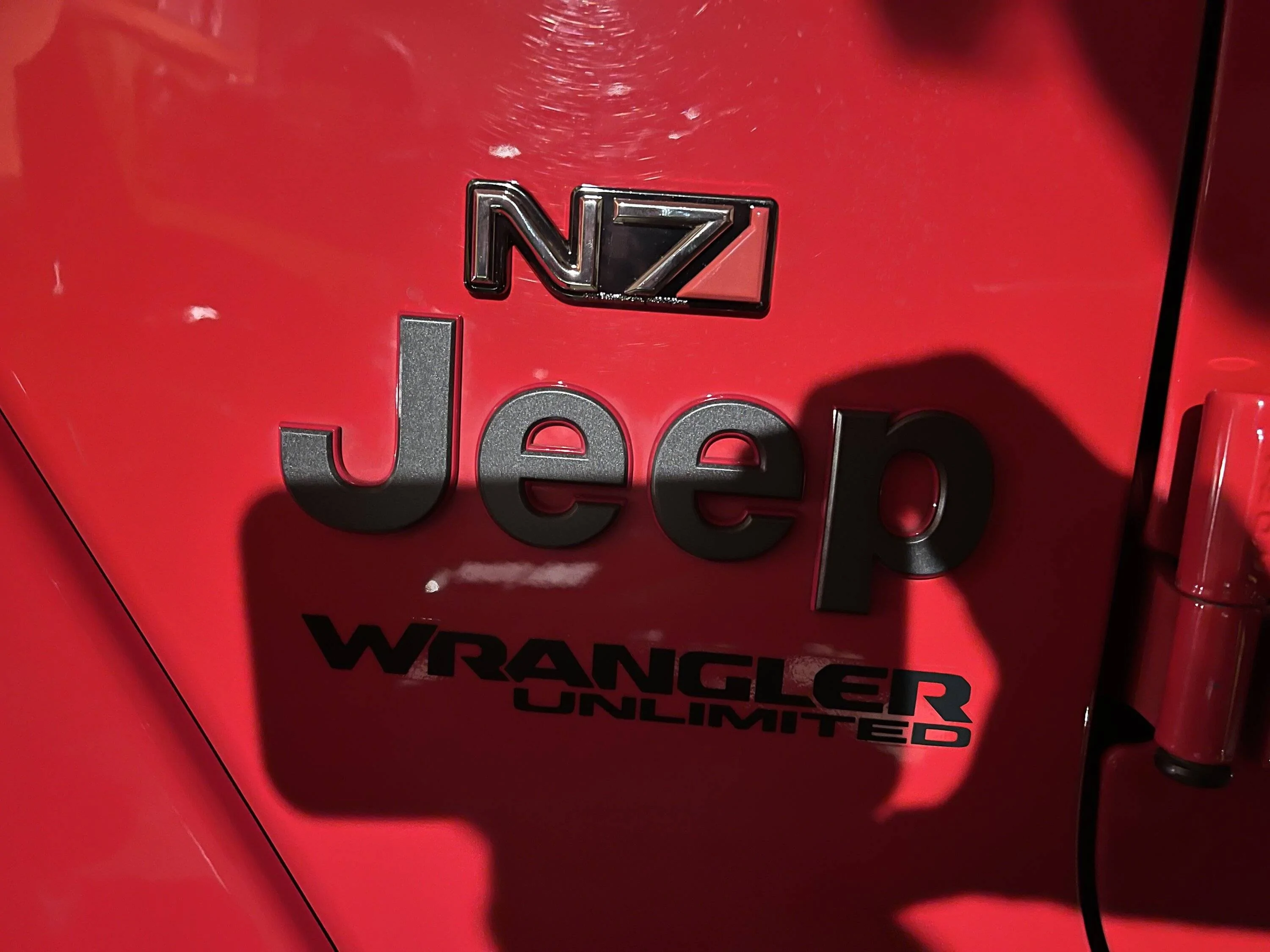 Jeep Wrangler JL Recon emblem N7 J