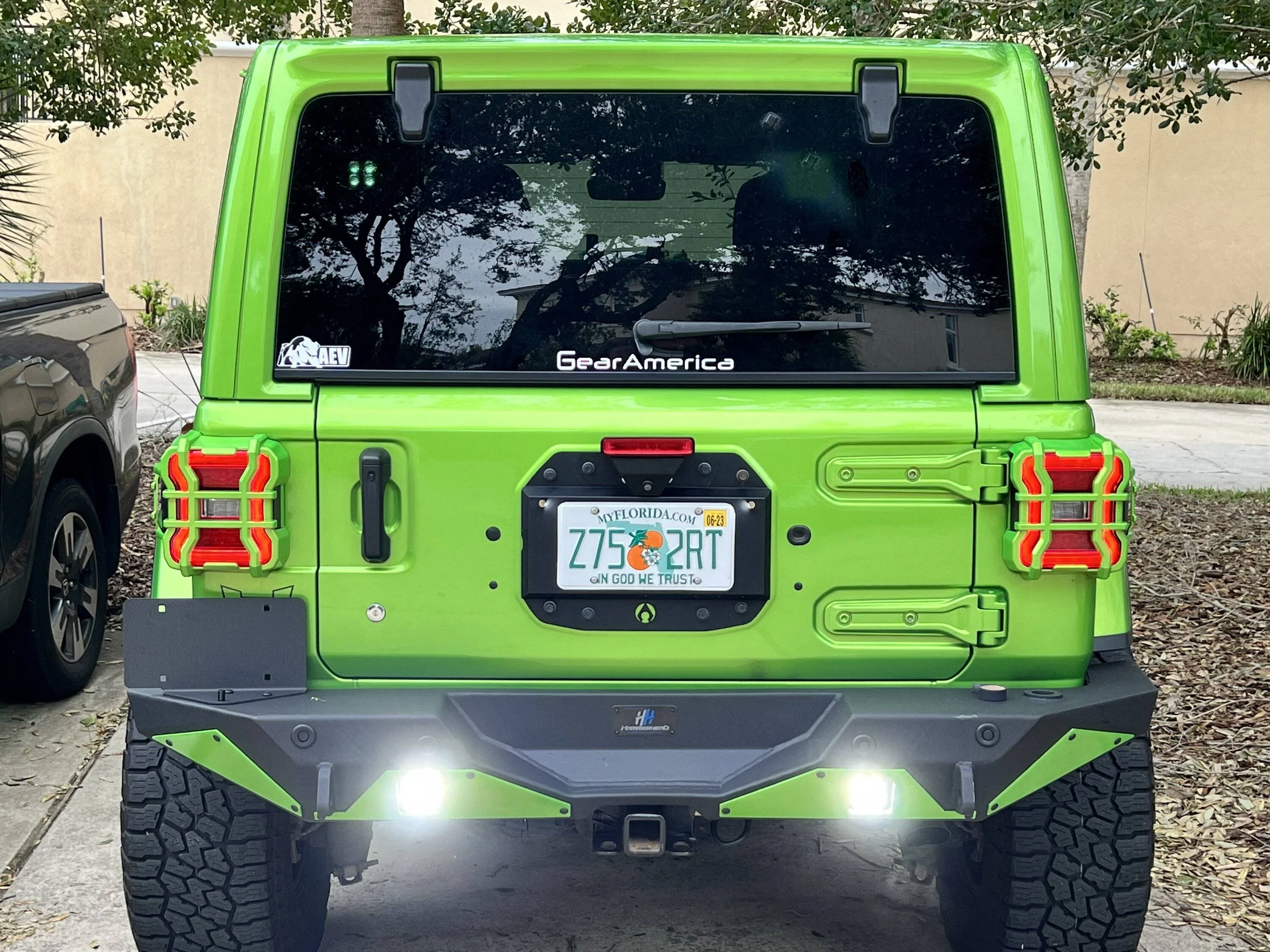 Jeep Wrangler JL Backup Lights Switched lights