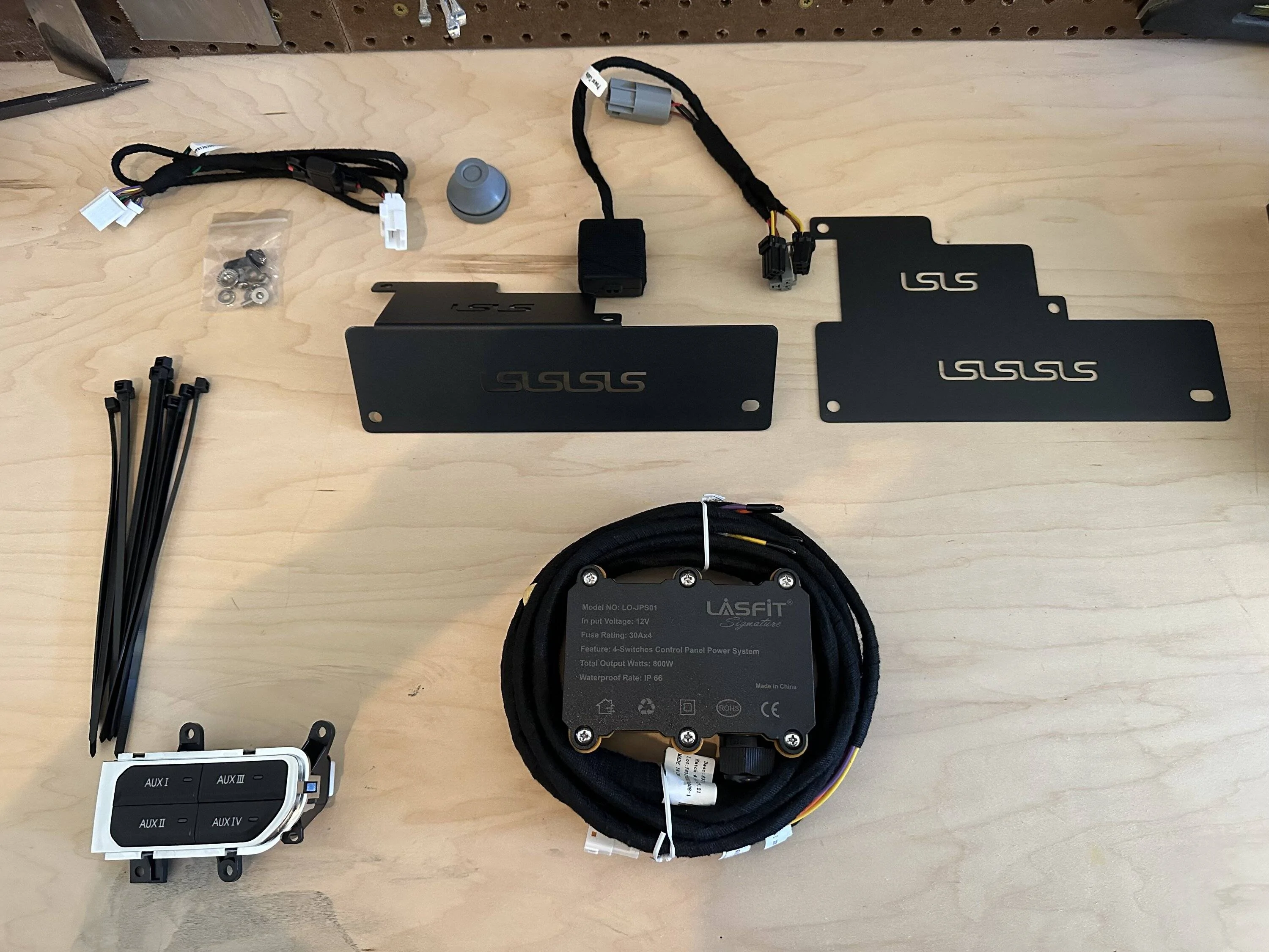 Jeep Wrangler JL LASFIT switch panel with manual transmission 1-Kit