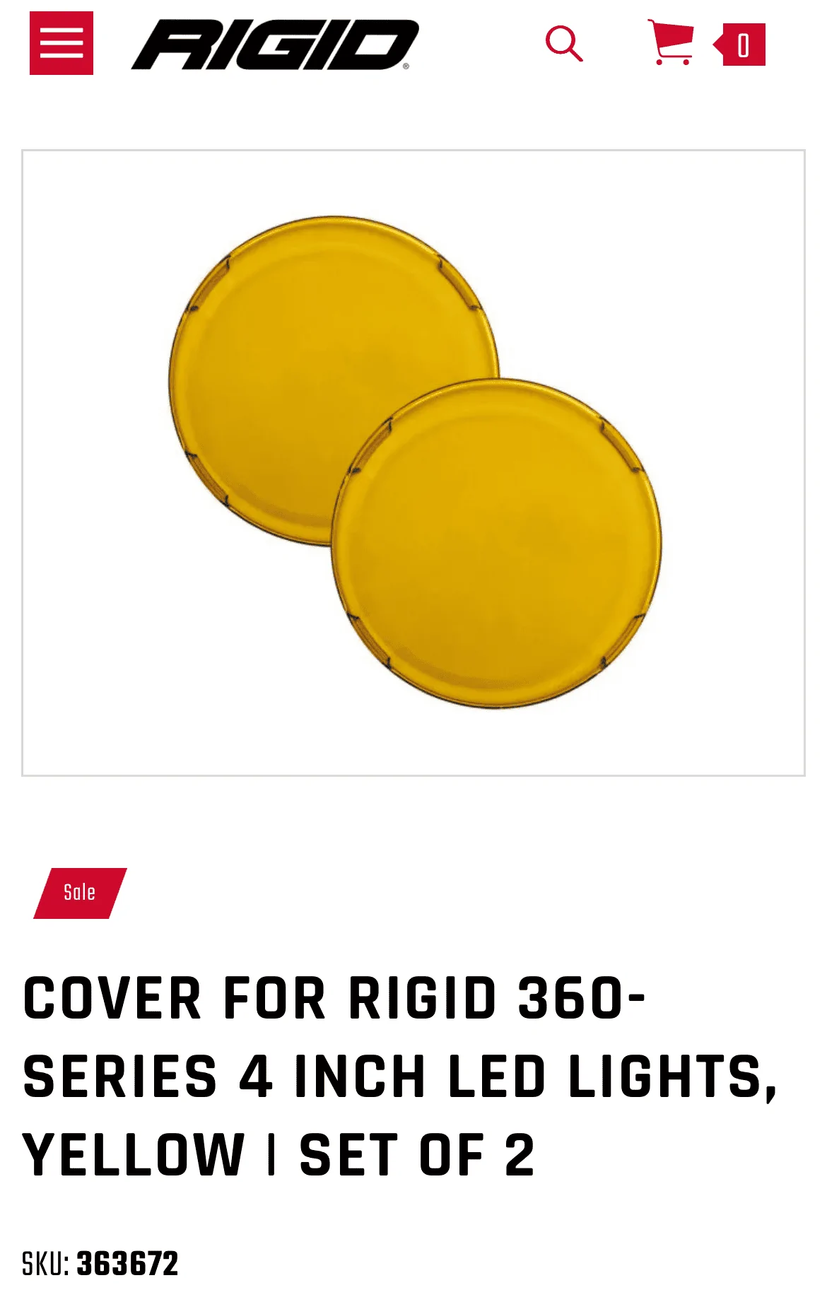 Jeep Wrangler JL Rigid 360 4 inch amber cover (install) 1669675993732