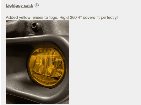 Jeep Wrangler JL Rigid 360 4 inch amber cover (install) Screen Shot 2022-11-28 at 6.12.52 PM