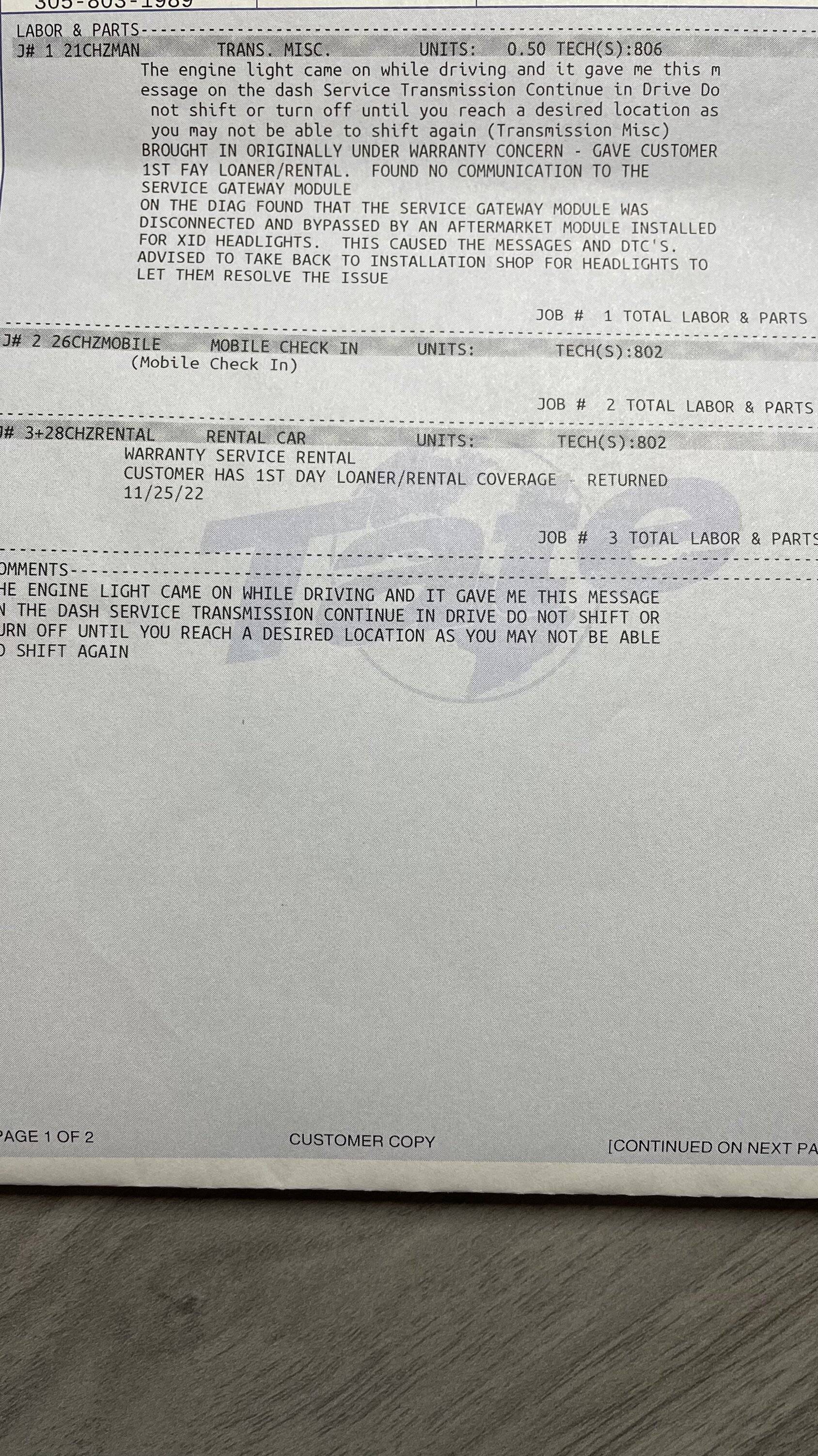 Jeep Wrangler JL Got warning "Service Transmission Continue in D. Do Not Shift or Turn Engine Off" EE8E6FC7-26C8-408B-A252-5A8BEFA71906