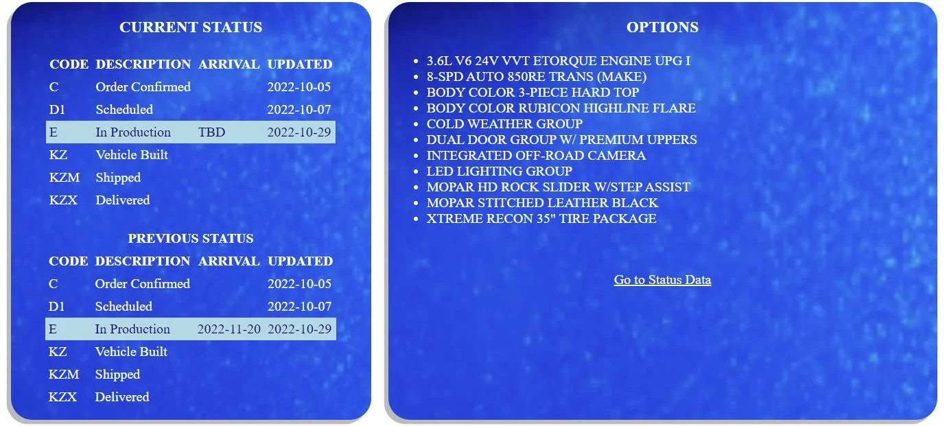 Jeep Wrangler JL 2023 Orders - Check in here jp status