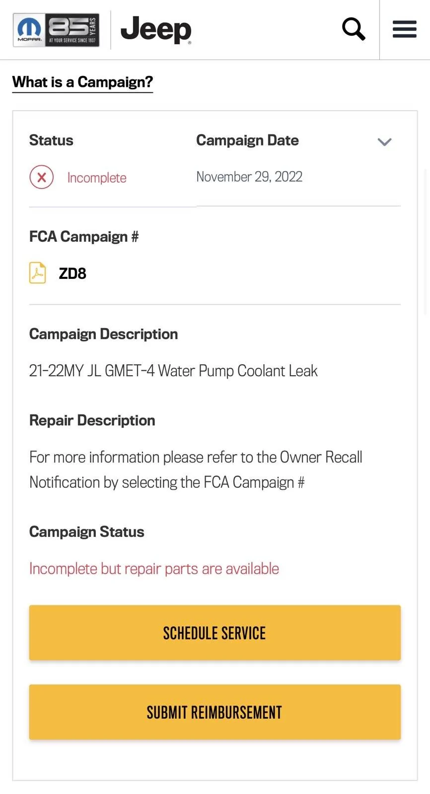 Jeep Wrangler JL 2.0 coolant top off frequency 051AC0EC-0F60-4A27-A16C-E36C297BCBC7