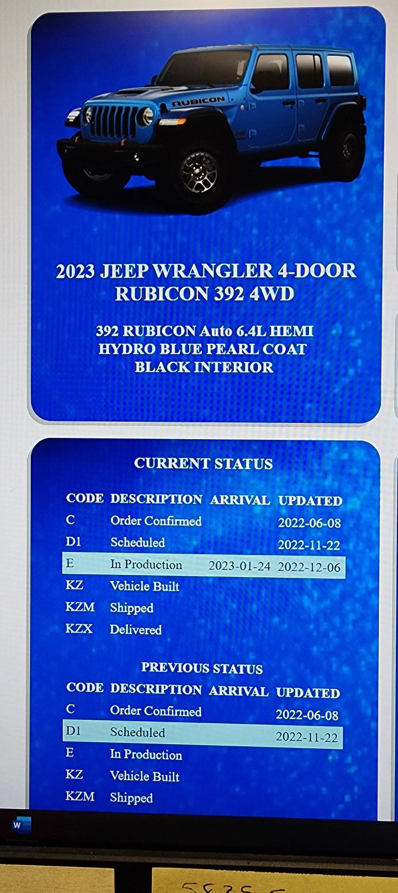 Jeep Wrangler JL 2023 Orders - Check in here 20221207_152544