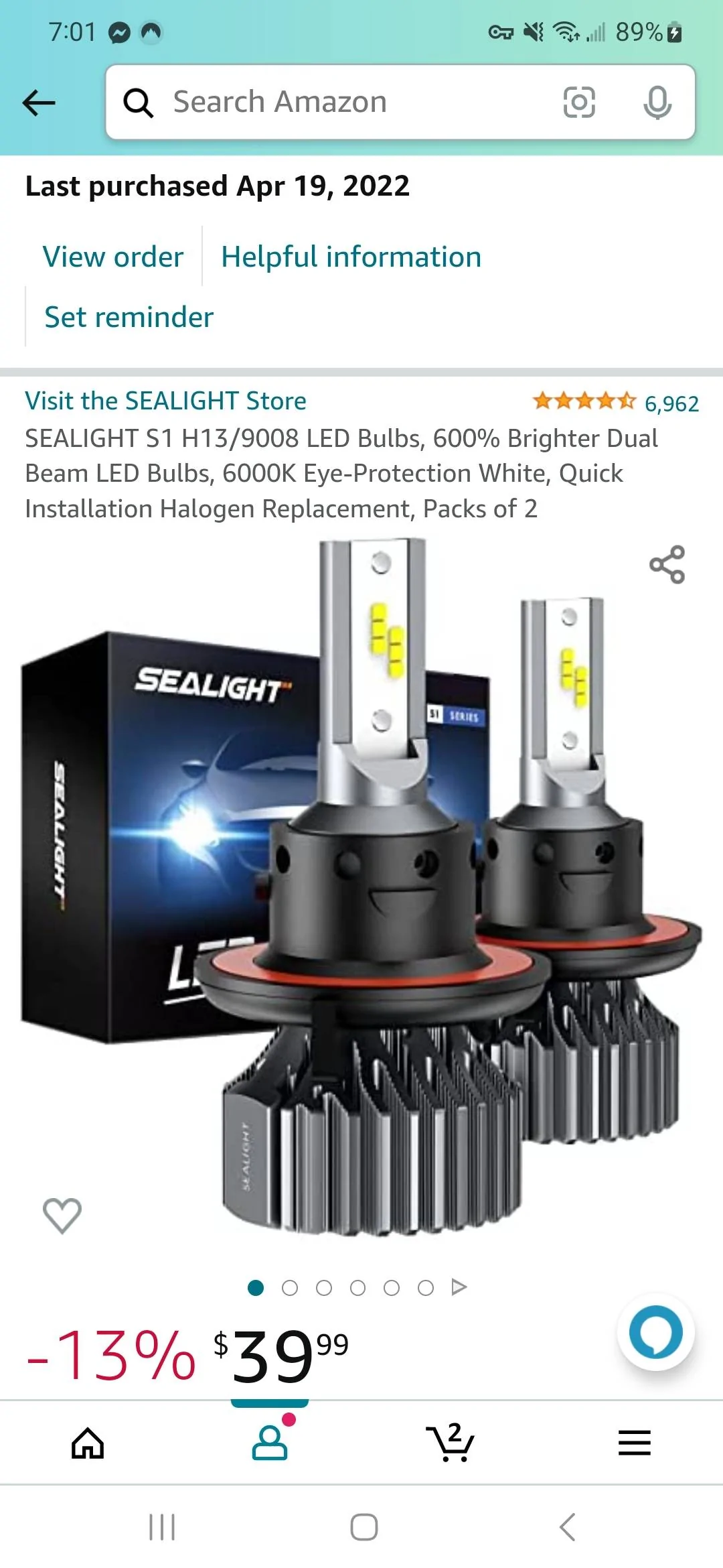 Jeep Wrangler JL Awesome Halogen Upgrade Screenshot_20221211_190113_Amazon Shopping