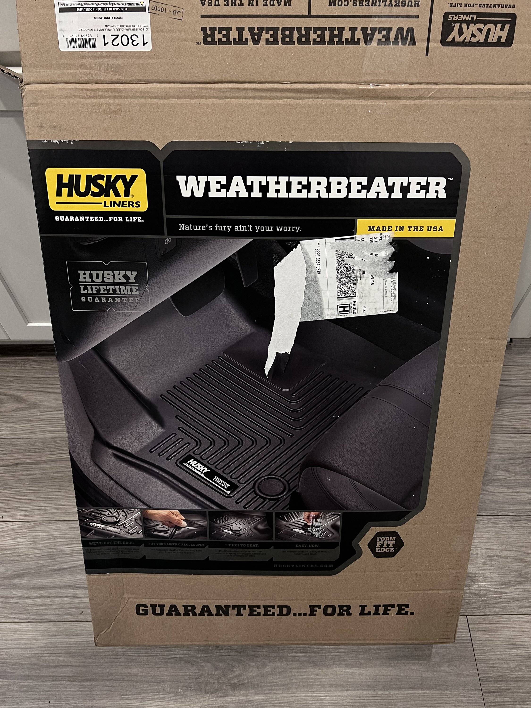 Jeep Wrangler JL Husky floor mats 18C98C06-2425-47BD-9084-3A808FEA0D3D
